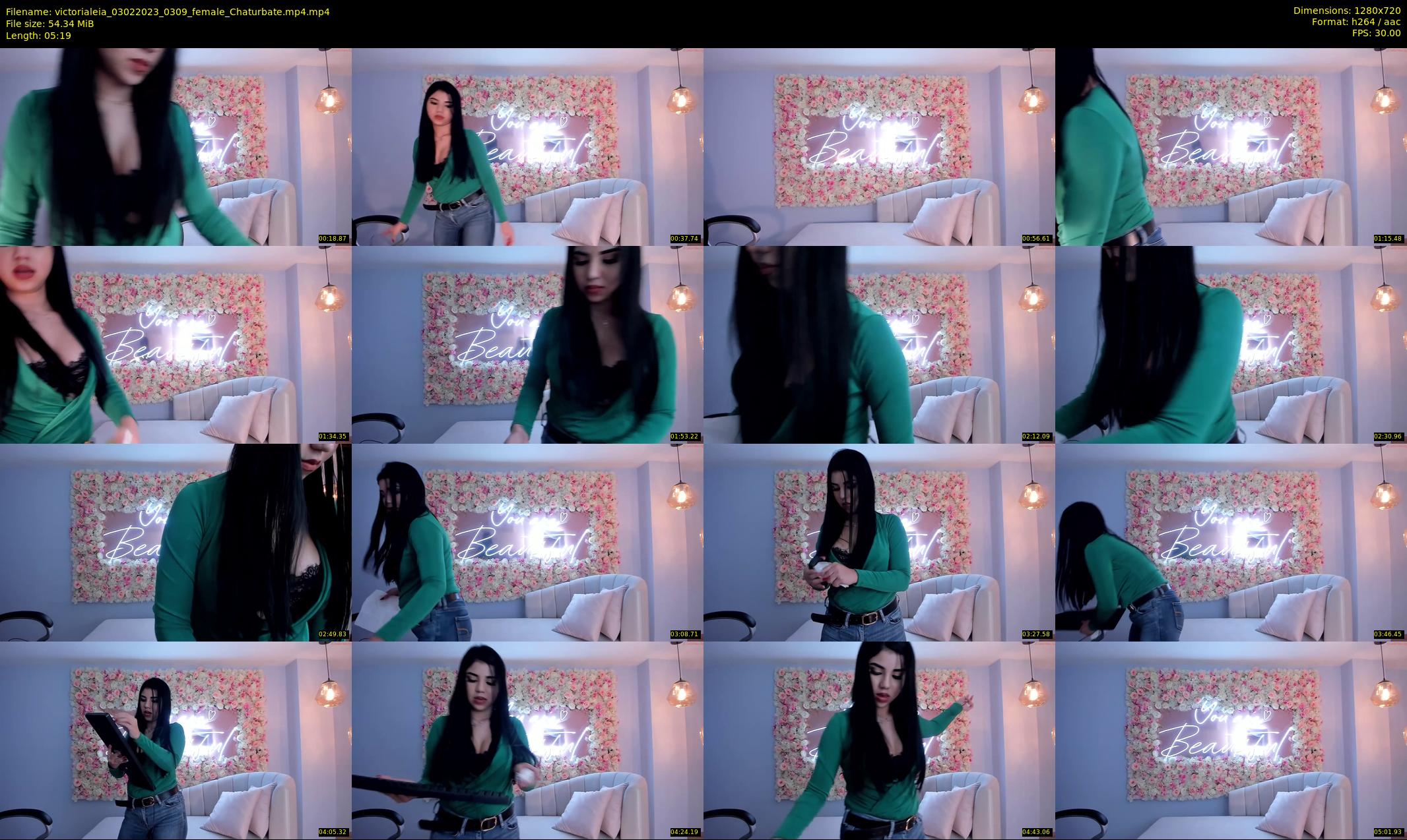 victorialeia — 6 minute Chaturbate female cam show recording, 720p, Feb 3, 2023