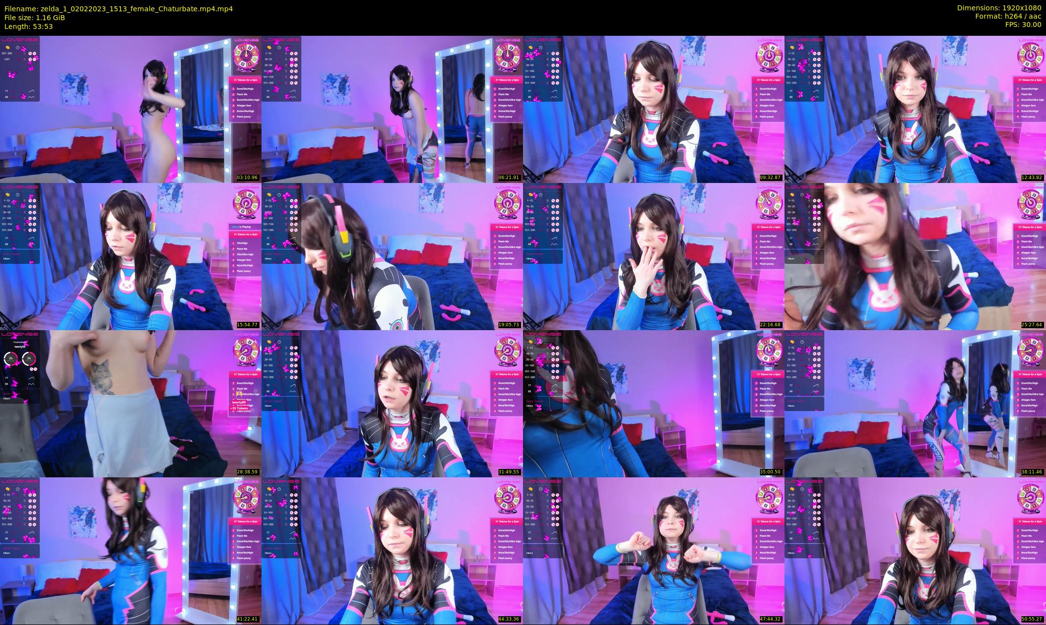 zelda_1 — 54 minute Chaturbate female cam show recording, 1080p, Feb 2, 2023