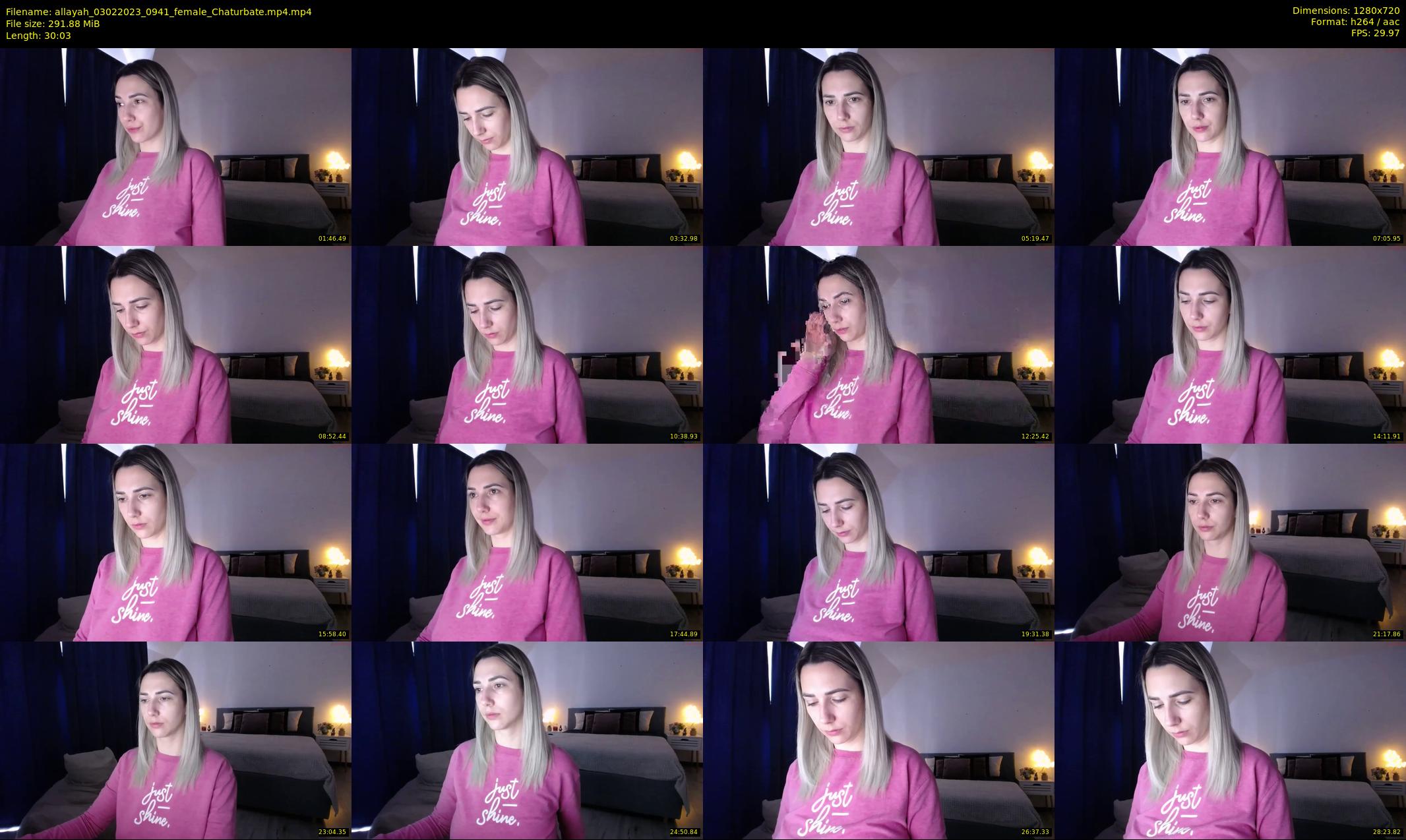 allayah — 31 minute Chaturbate female cam show recording, 720p, Feb 3, 2023
