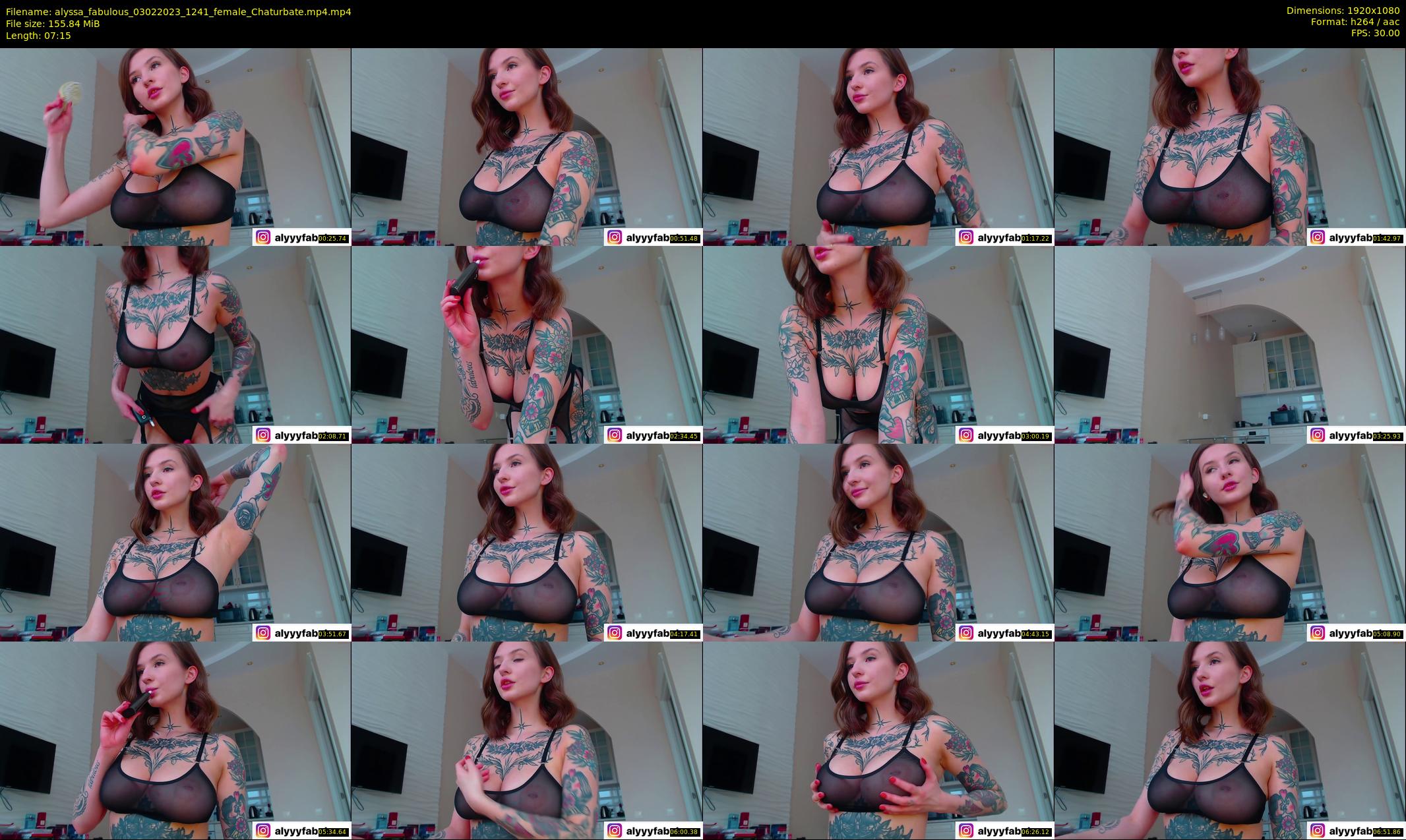 alyssa_fabulous — 8 minute Chaturbate female cam show recording, 1080p, Feb 3, 2023