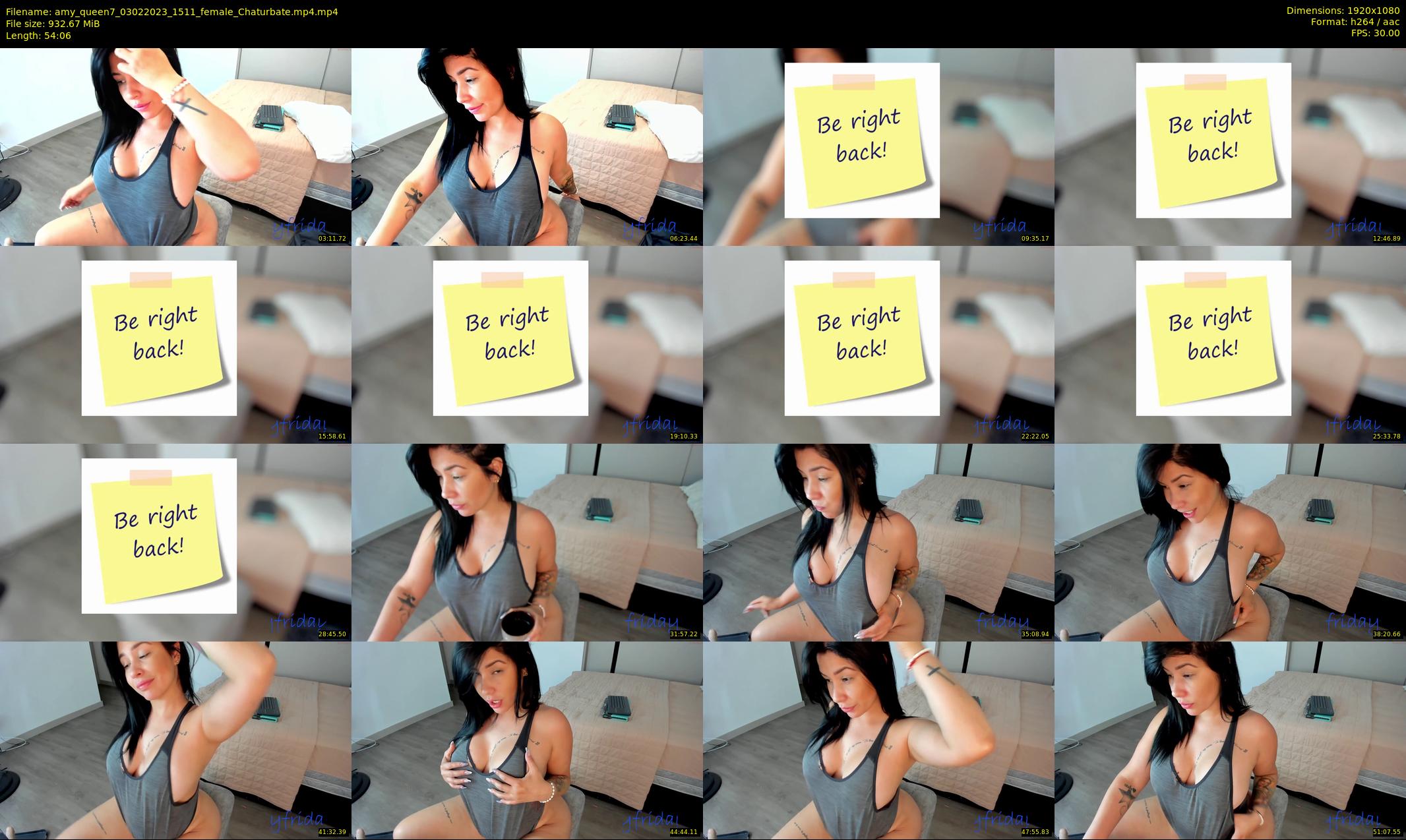 amy_queen7 — 55 minute Chaturbate female cam show recording, 1080p, Feb 3, 2023
