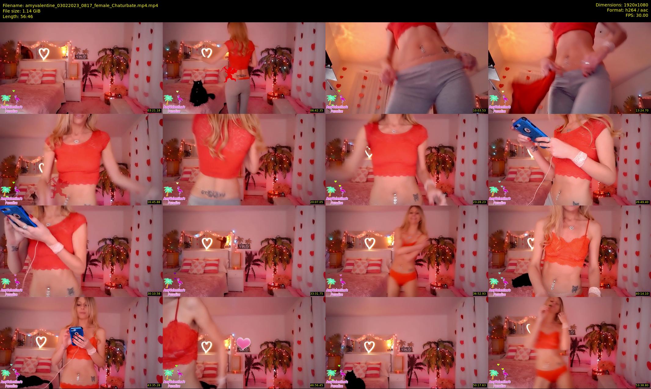amyvalentine — 57 minute Chaturbate female cam show recording, 1080p, Feb 3, 2023