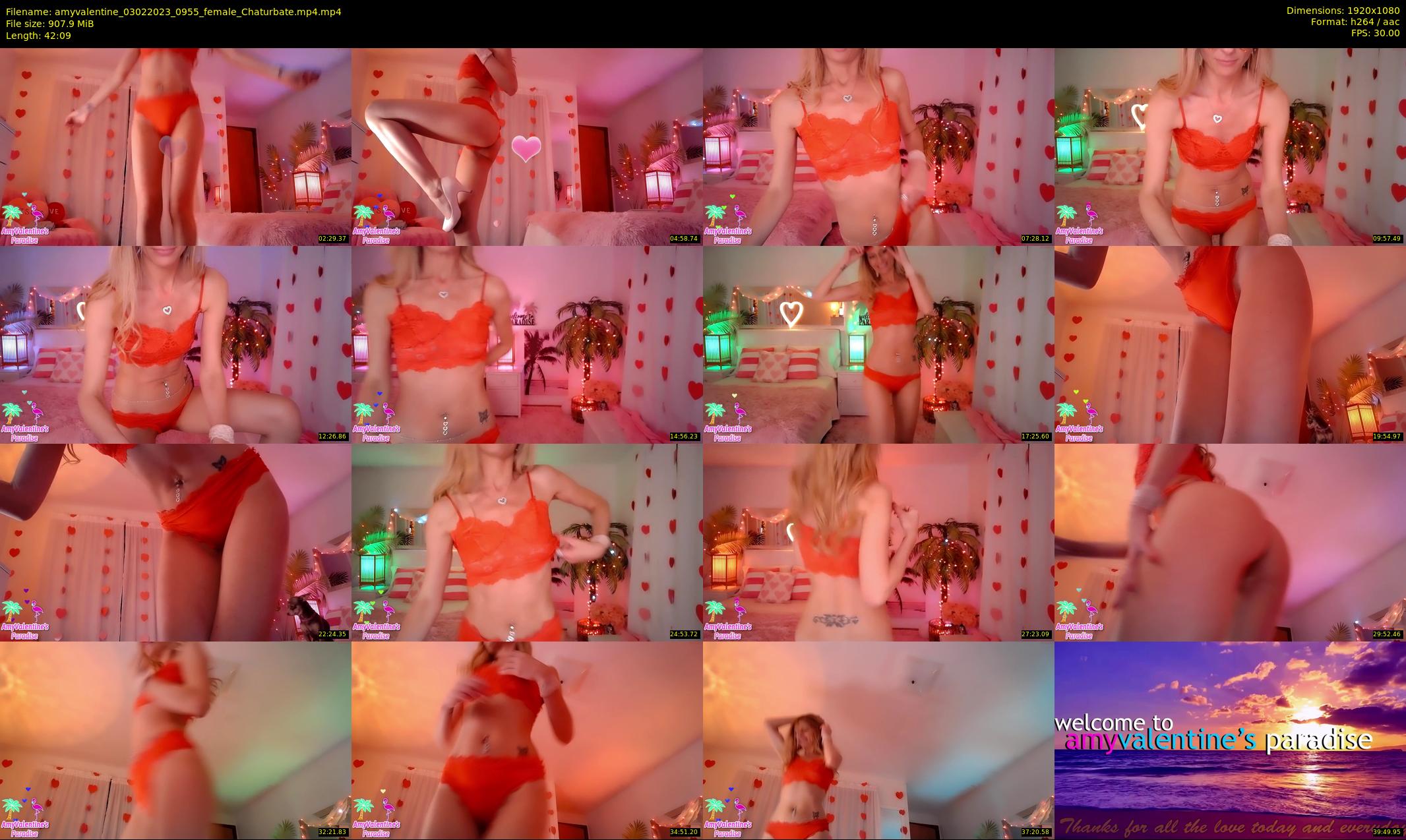 amyvalentine — 43 minute Chaturbate female cam show recording, 1080p, Feb 3, 2023