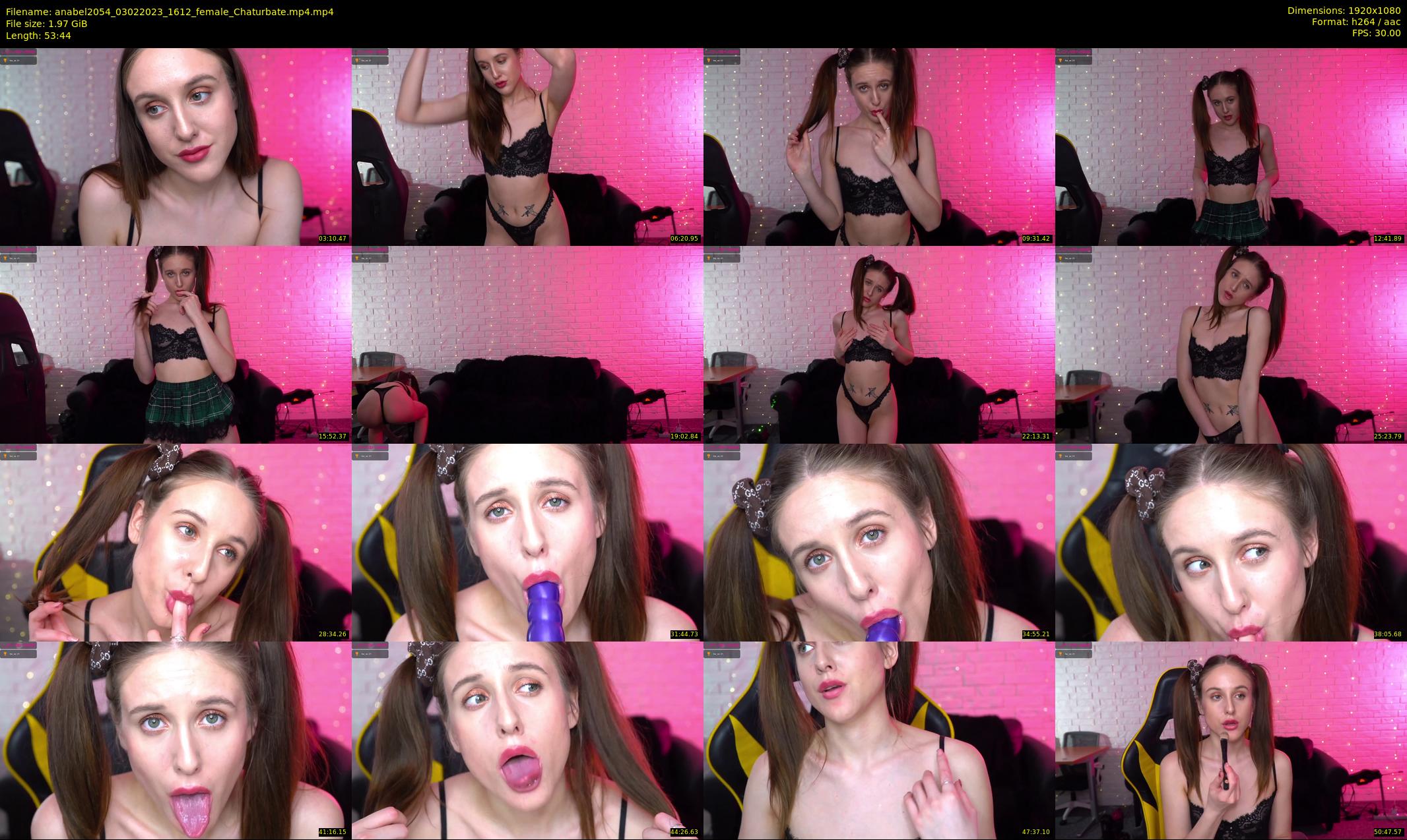 anabel2054 — 54 minute Chaturbate female cam show recording, 1080p, Feb 3, 2023