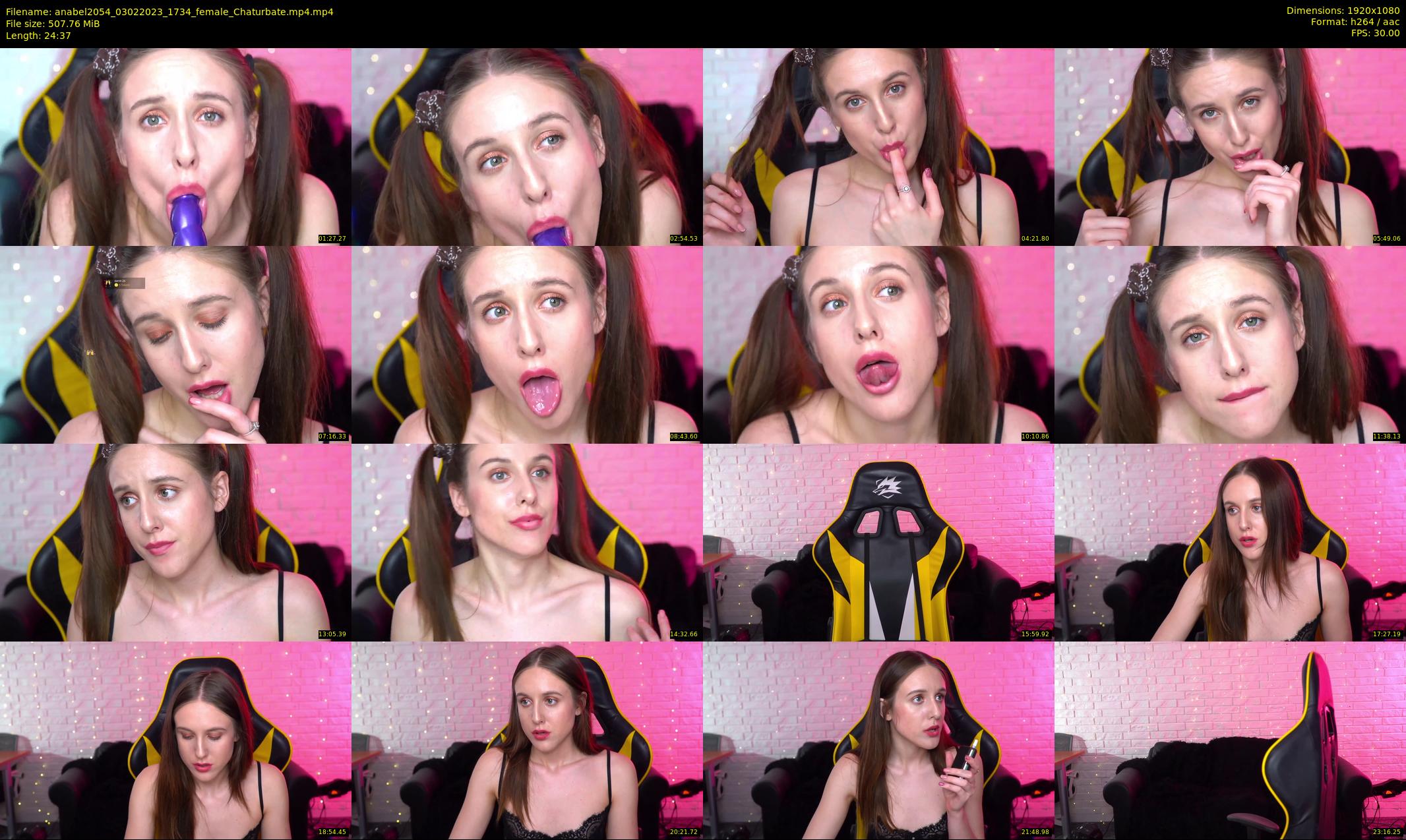 anabel2054 — 25 minute Chaturbate female cam show recording, 1080p, Feb 3, 2023