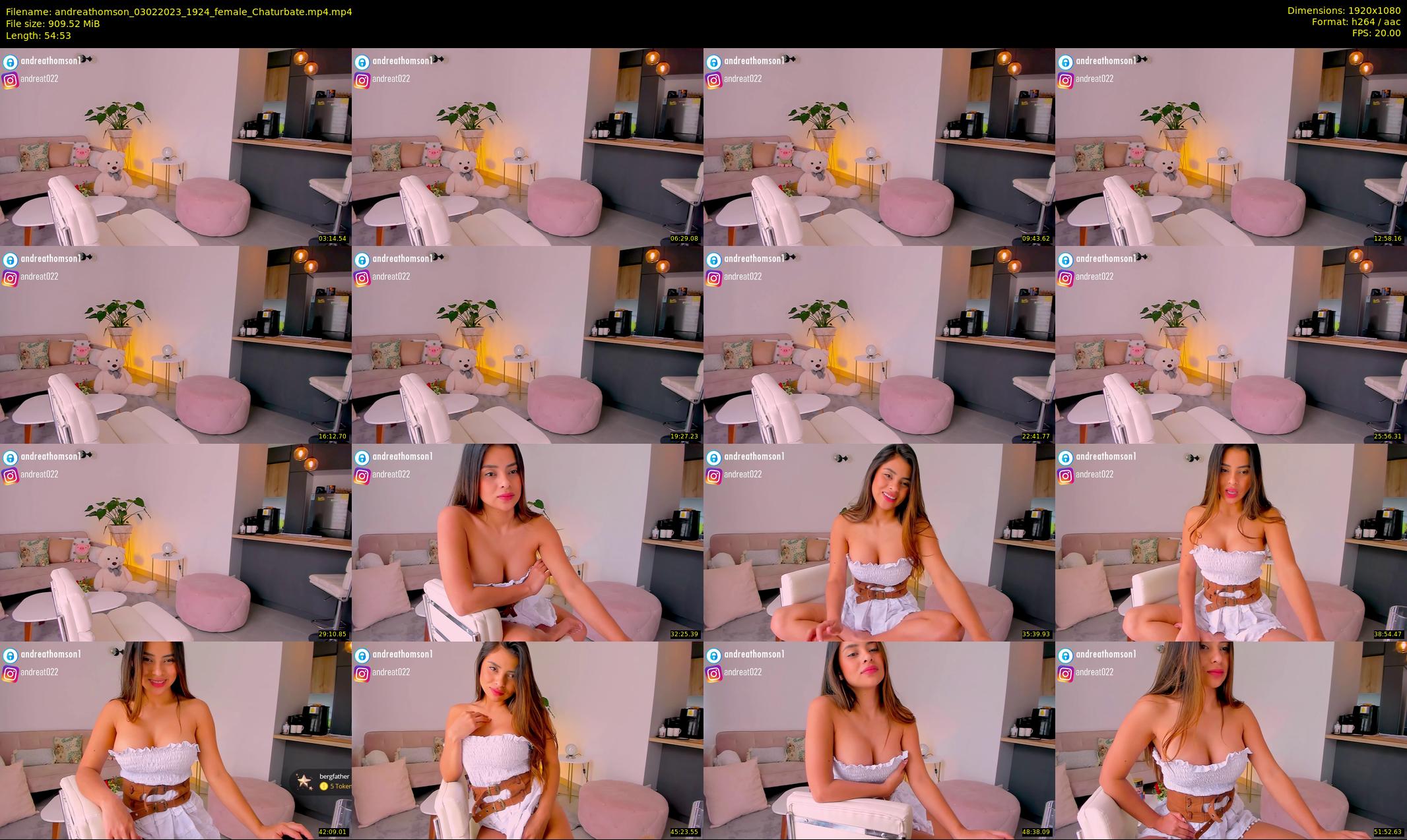 andreathomson — 55 minute Chaturbate female cam show recording, 1080p, Feb 3, 2023