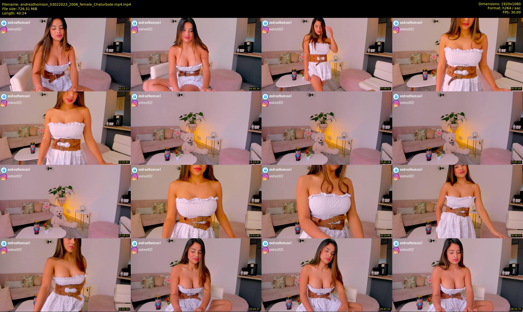 andreathomson — 41 minute Chaturbate female cam show recording, 1080p, Feb 3, 2023