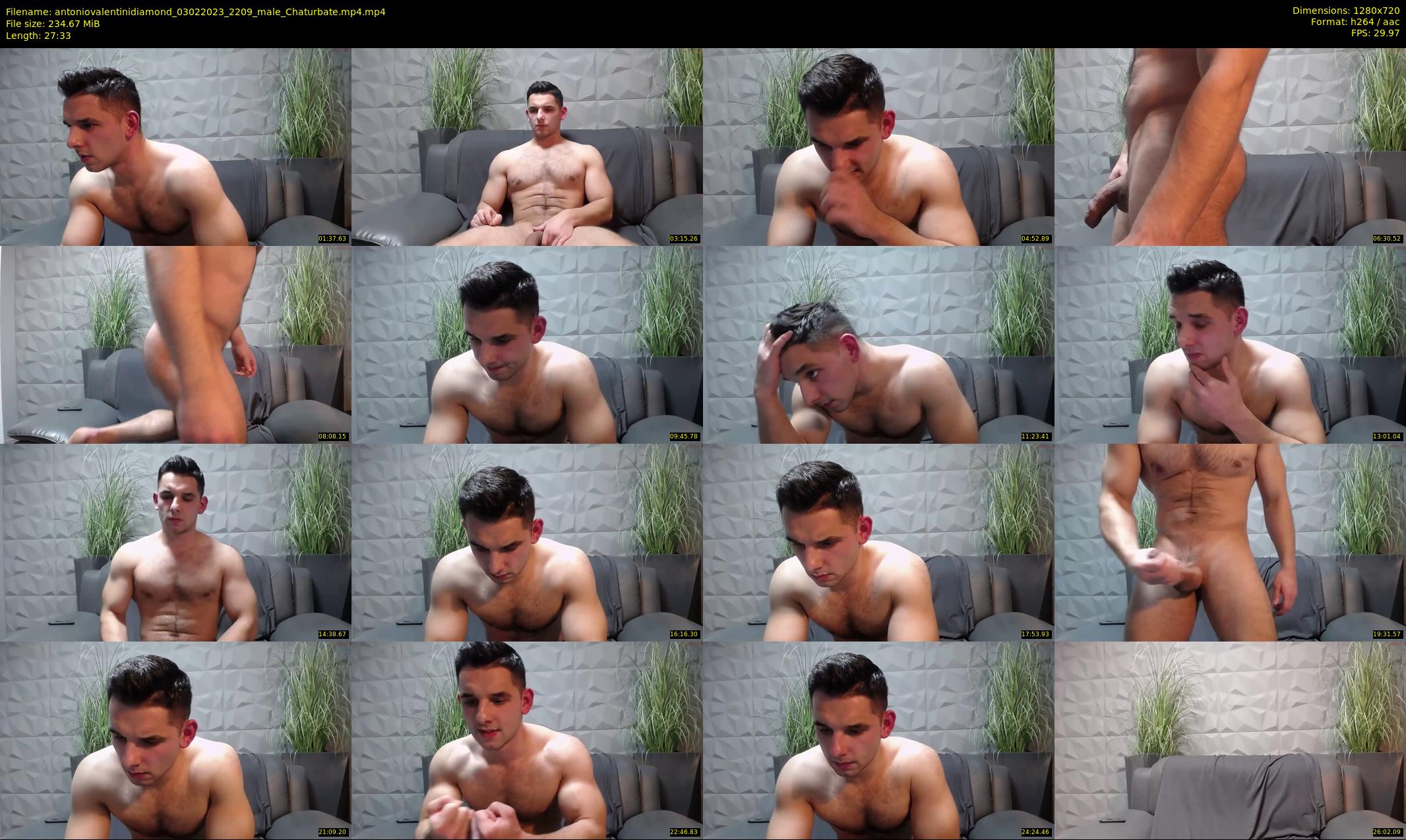antoniovalentinidiamond — 28 minute Chaturbate male cam show recording, 720p, Feb 3, 2023
