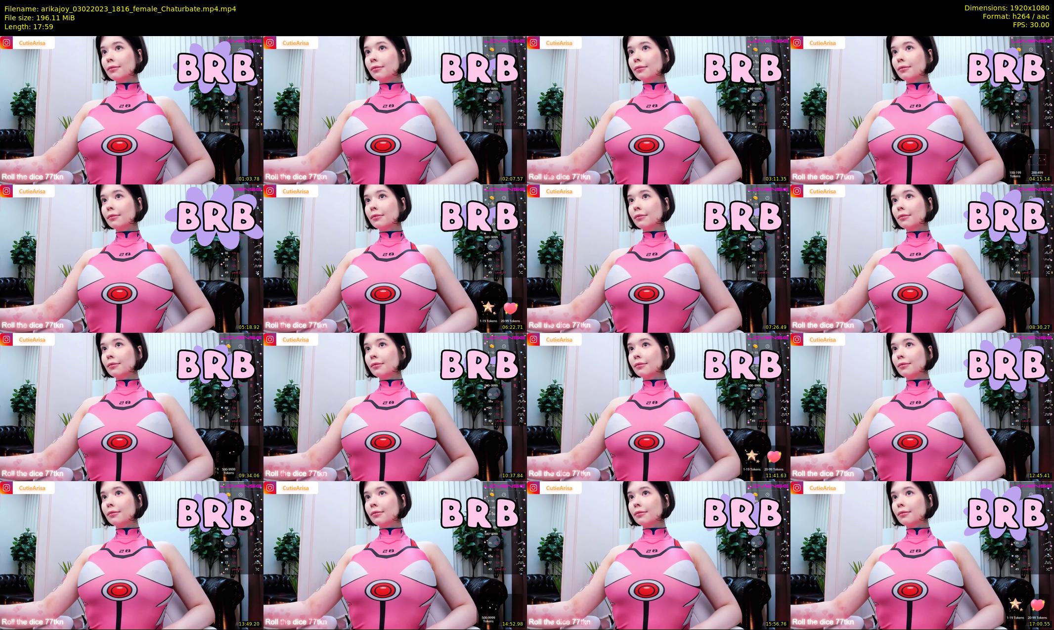 arikajoy — 18 minute Chaturbate female cam show recording, 1080p, Feb 3, 2023
