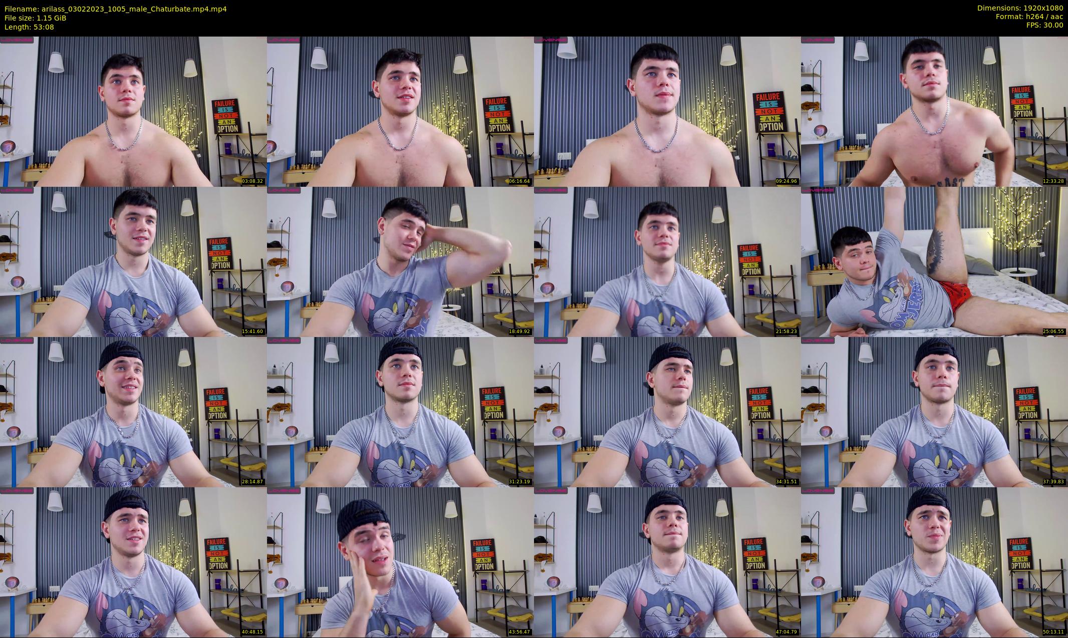 arilass — 54 minute Chaturbate male cam show recording, 1080p, Feb 3, 2023