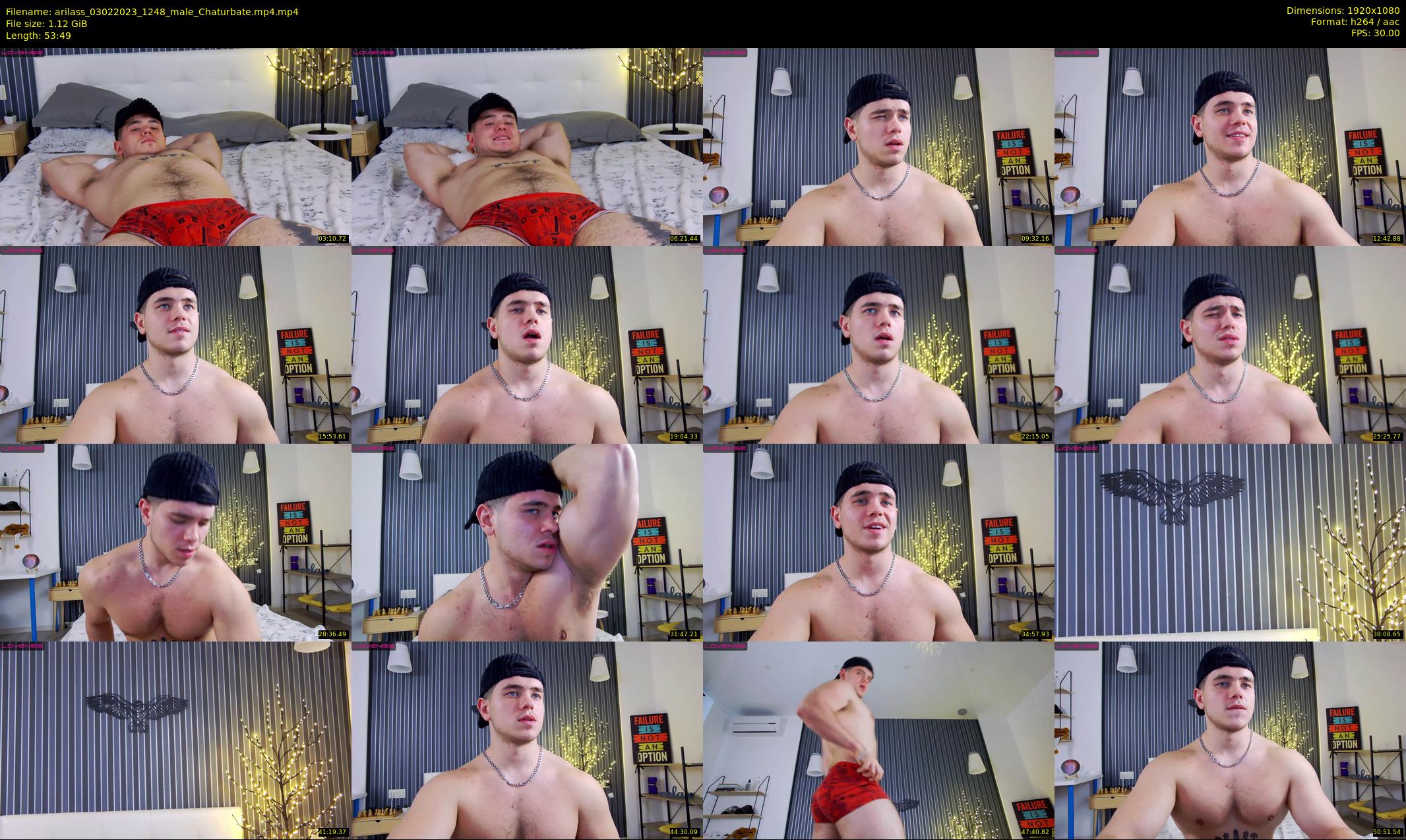 arilass — 54 minute Chaturbate male cam show recording, 1080p, Feb 3, 2023