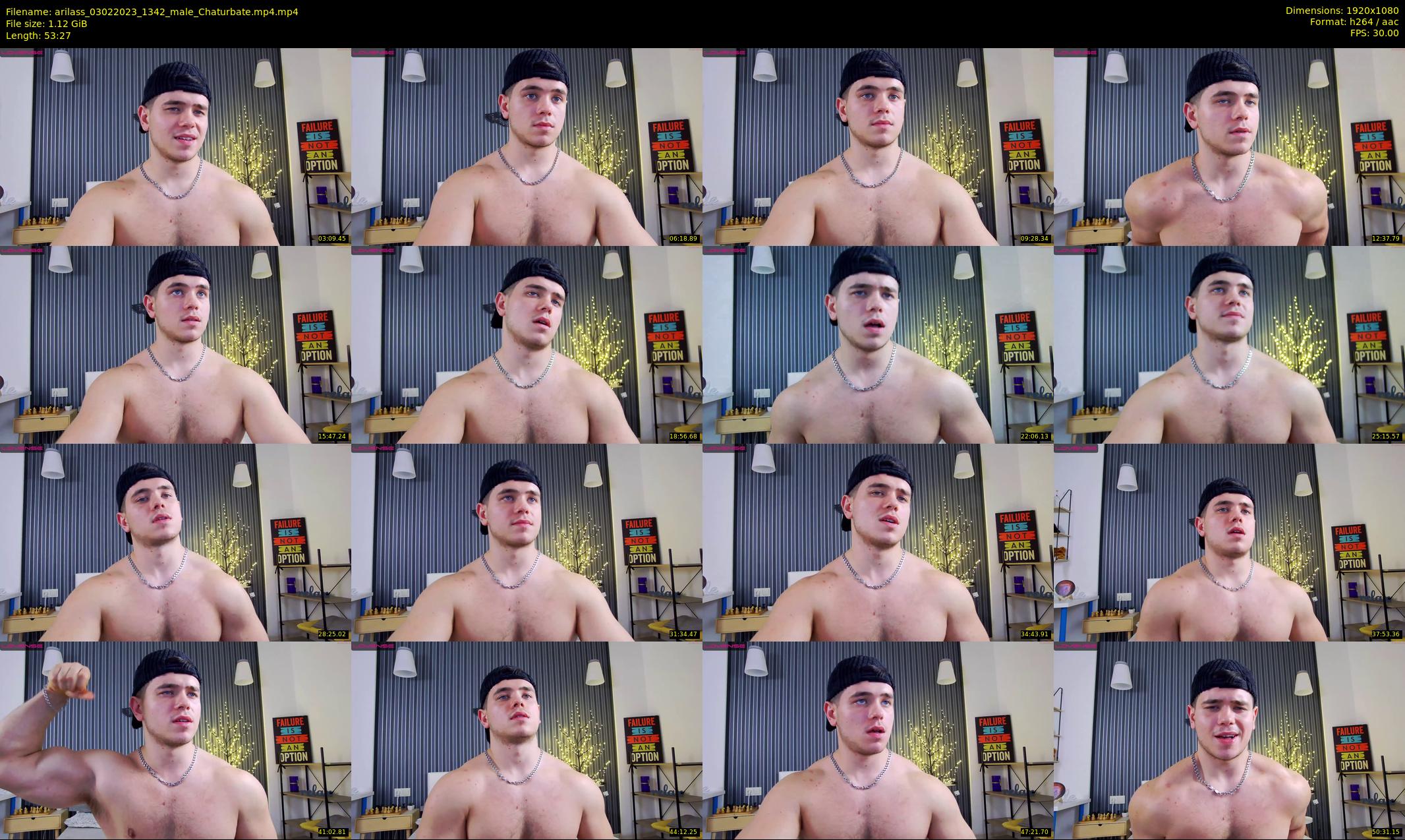arilass — 54 minute Chaturbate male cam show recording, 1080p, Feb 3, 2023