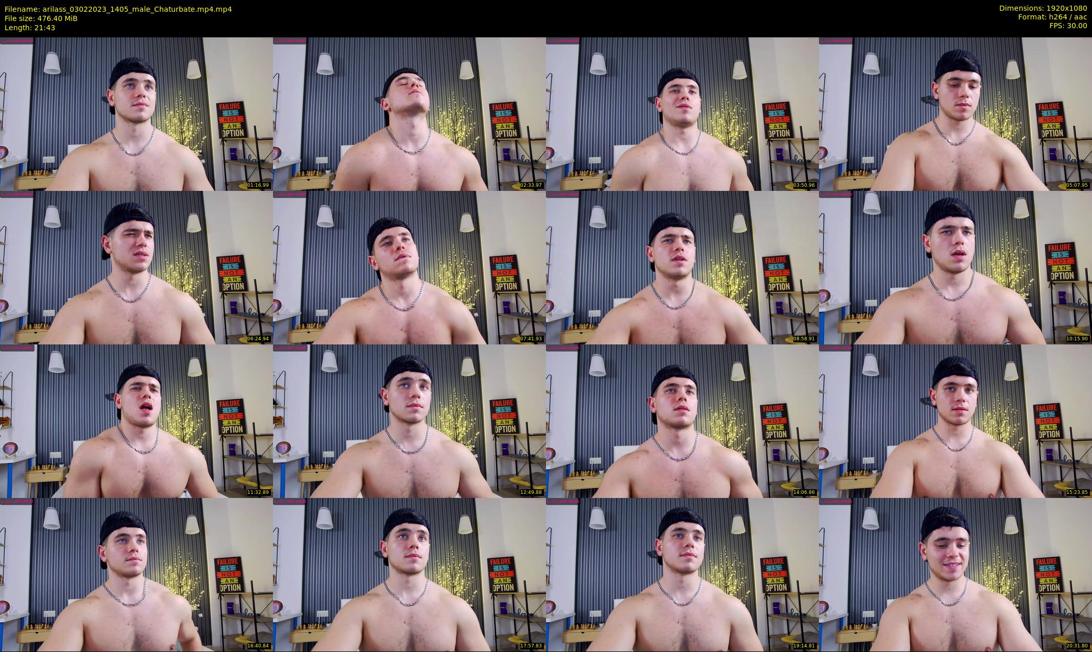 arilass — 22 minute Chaturbate male cam show recording, 1080p, Feb 3, 2023