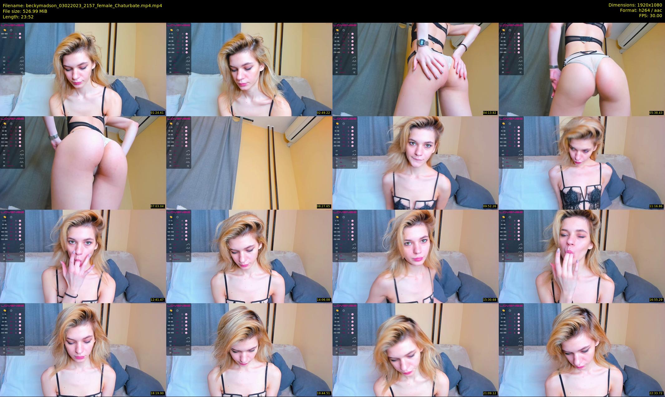 beckymadson — 24 minute Chaturbate female cam show recording, 1080p, Feb 3, 2023