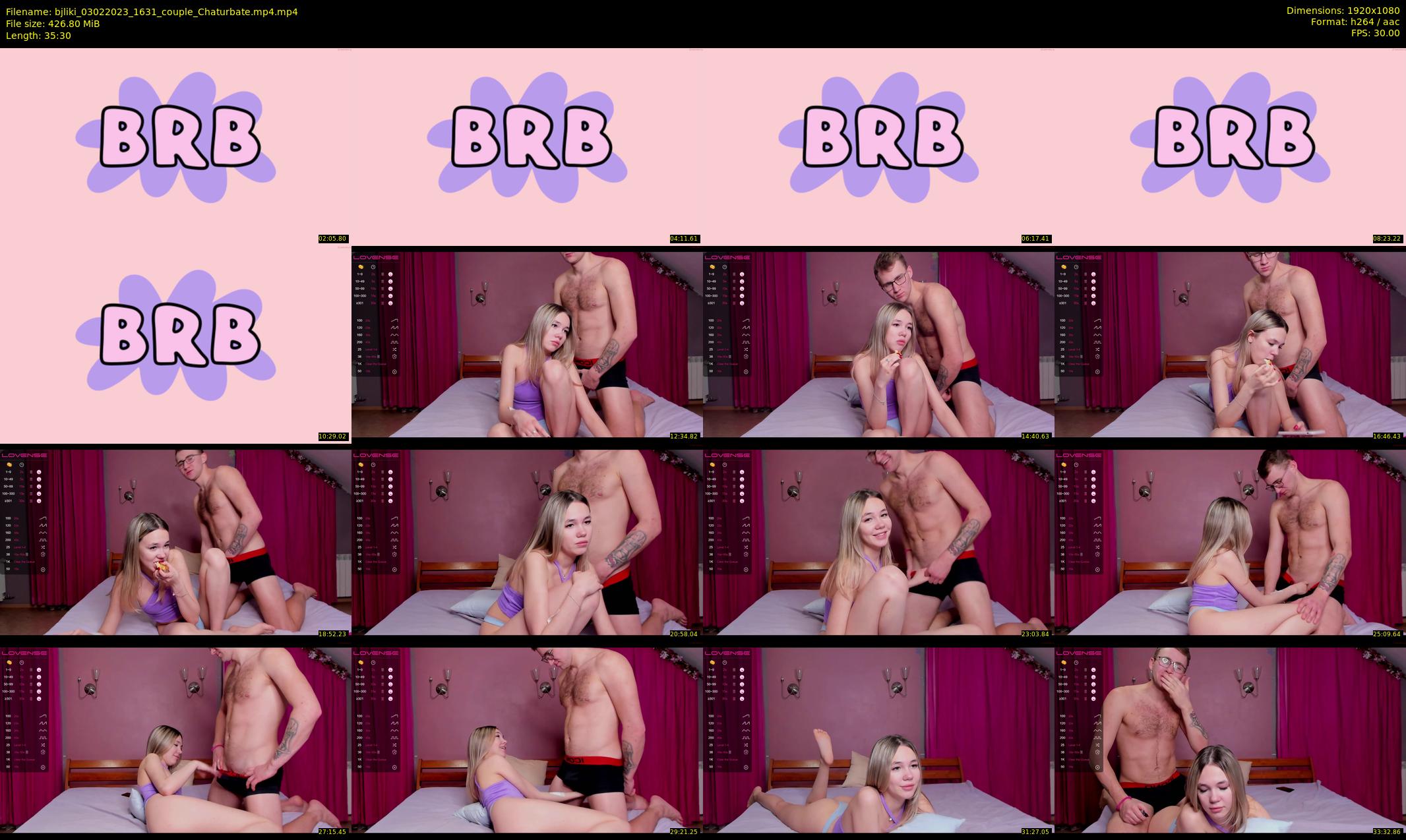 bjliki — 36 minute Chaturbate couple cam show recording, 1080p, Feb 3, 2023