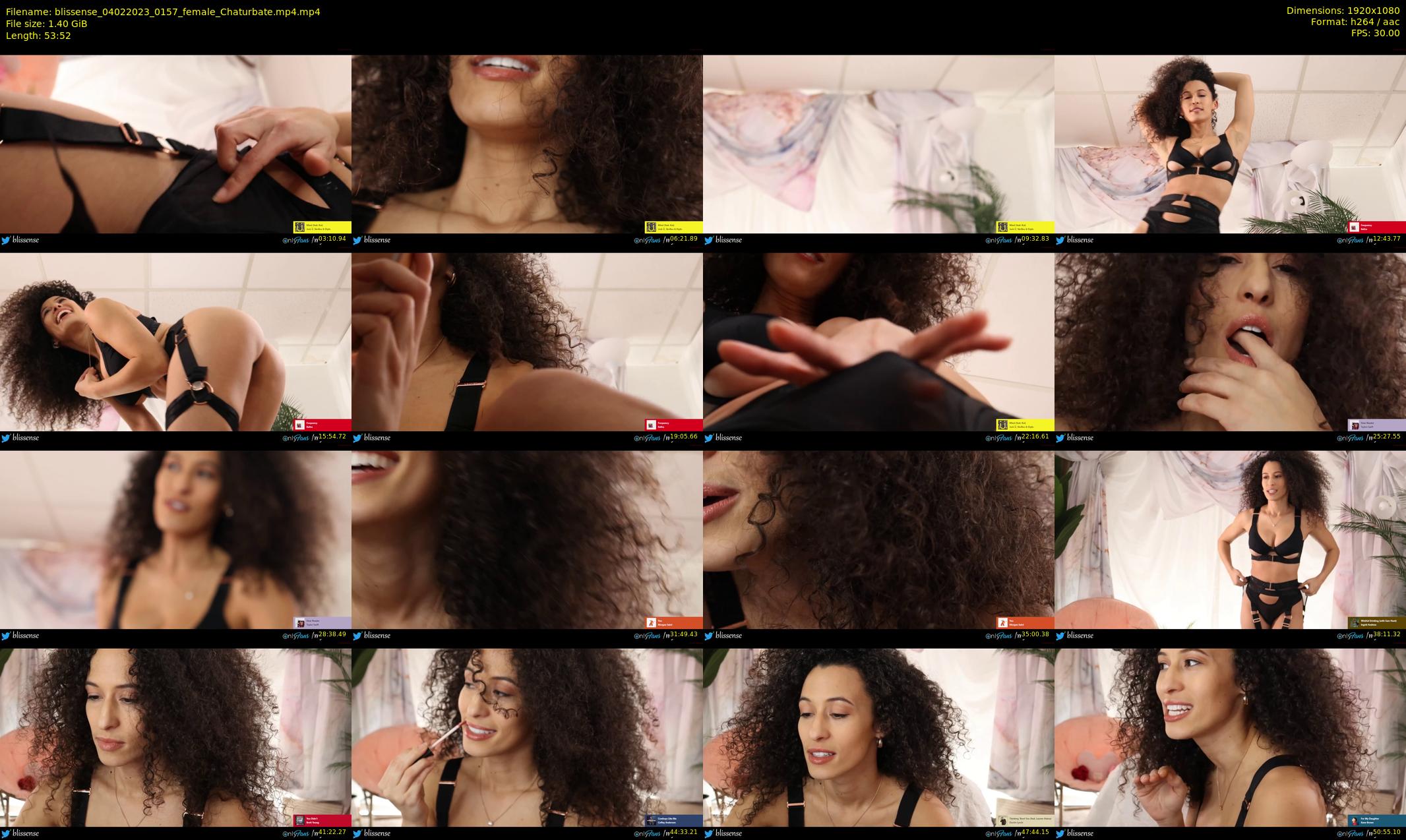 blissense — 54 minute Chaturbate female cam show recording, 1080p, Feb 4, 2023