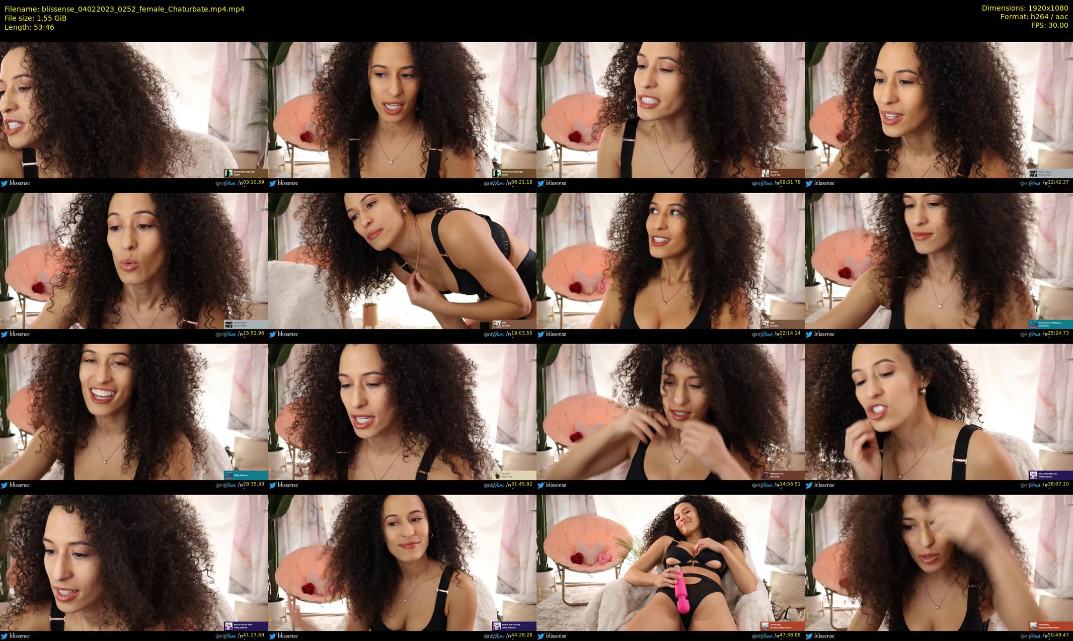 blissense — 54 minute Chaturbate female cam show recording, 1080p, Feb 4, 2023