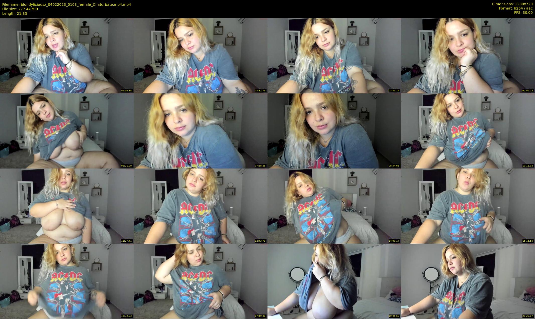 blondyliciousx — 22 minute Chaturbate female cam show recording, 720p, Feb 4, 2023