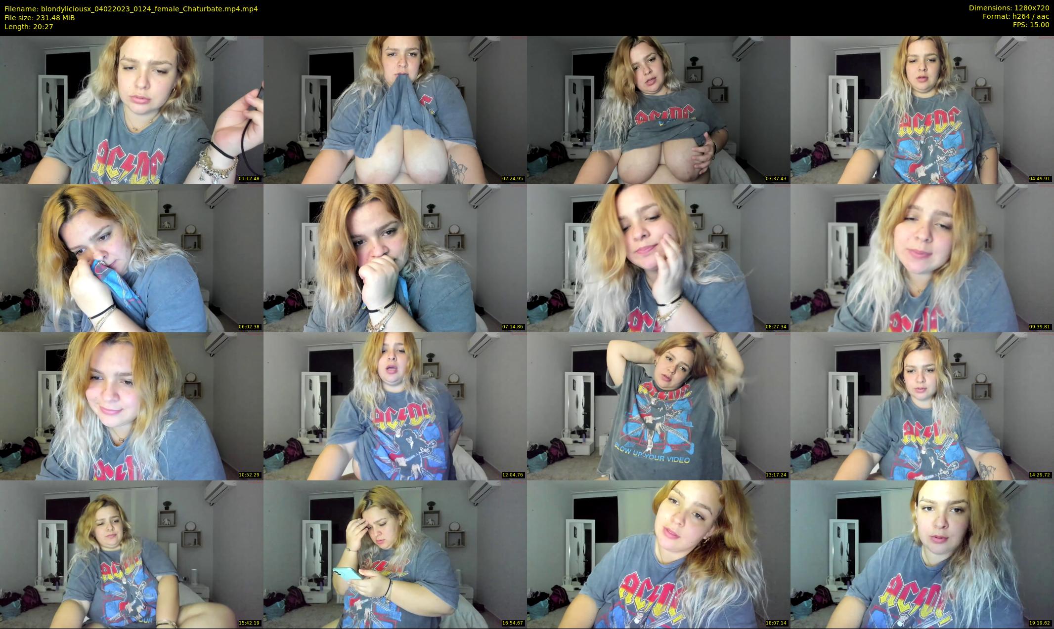 blondyliciousx — 21 minute Chaturbate female cam show recording, 720p, Feb 4, 2023