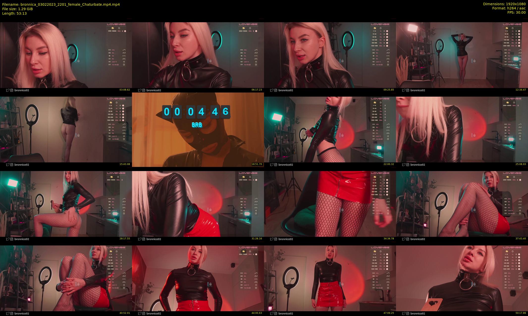 bronnica — 54 minute Chaturbate female cam show recording, 1080p, Feb 3, 2023