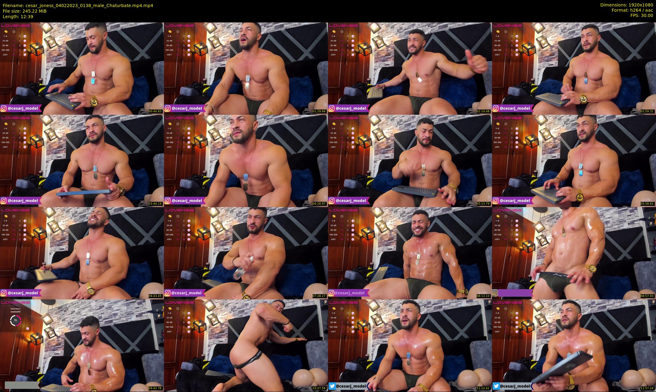cesar_joness — 13 minute Chaturbate male cam show recording, 1080p, Feb 4, 2023