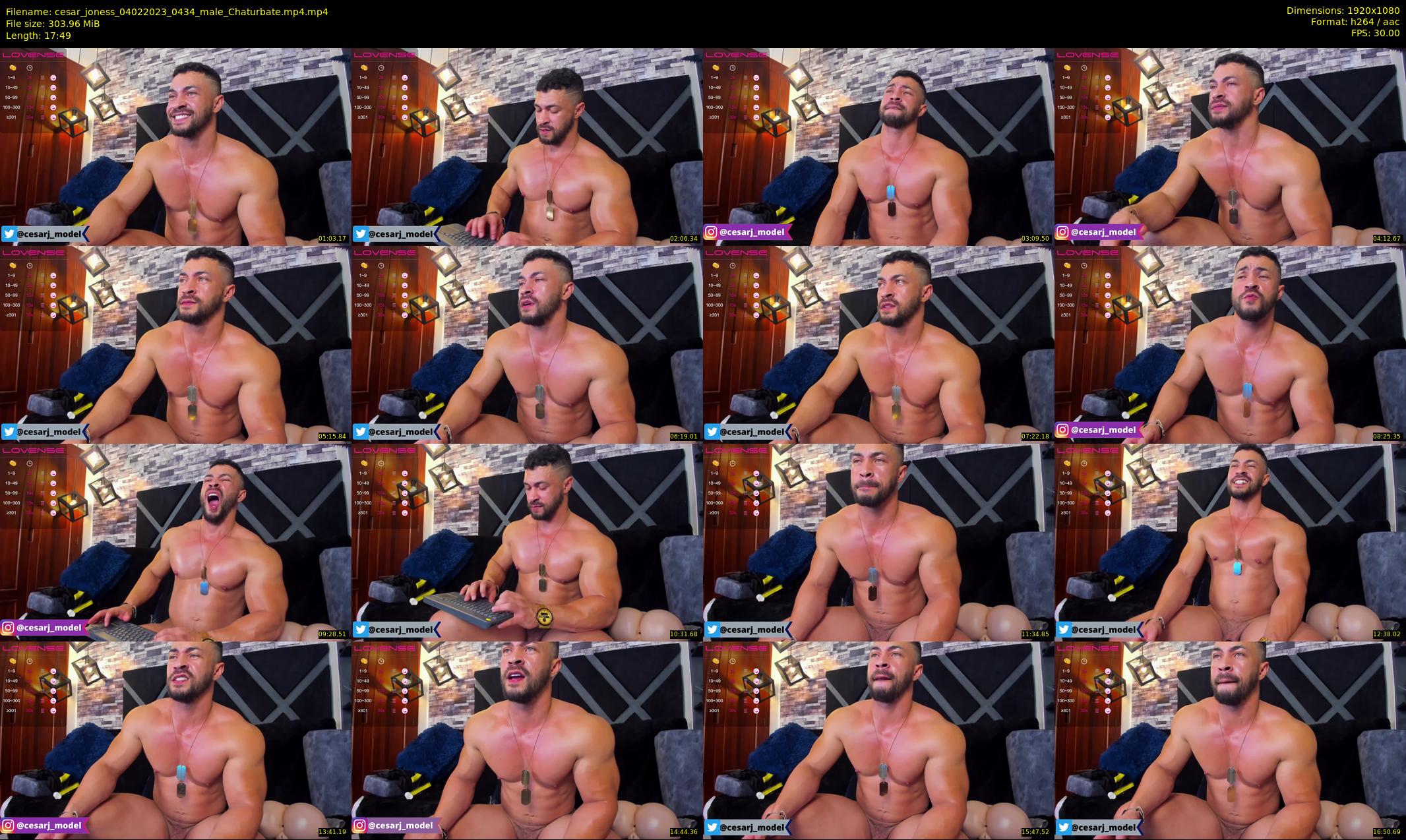 cesar_joness — 18 minute Chaturbate male cam show recording, 1080p, Feb 4, 2023