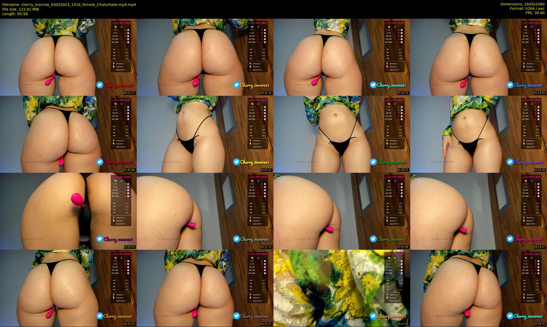 cherry_monroe — 6 minute Chaturbate female cam show recording, 1080p, Feb 3, 2023