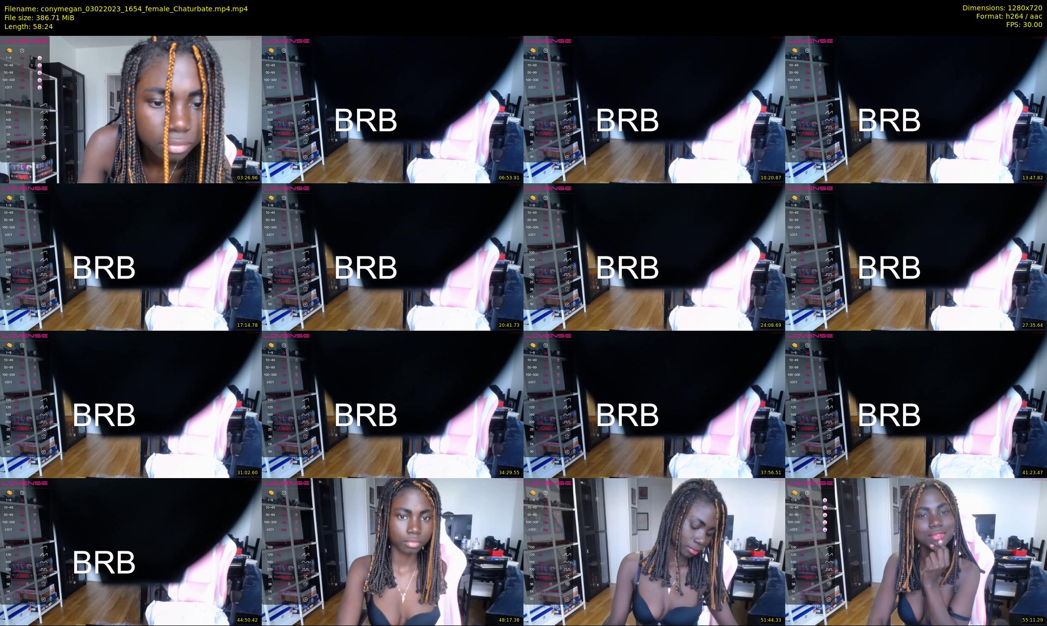 conymegan — 59 minute Chaturbate female cam show recording, 720p, Feb 3, 2023