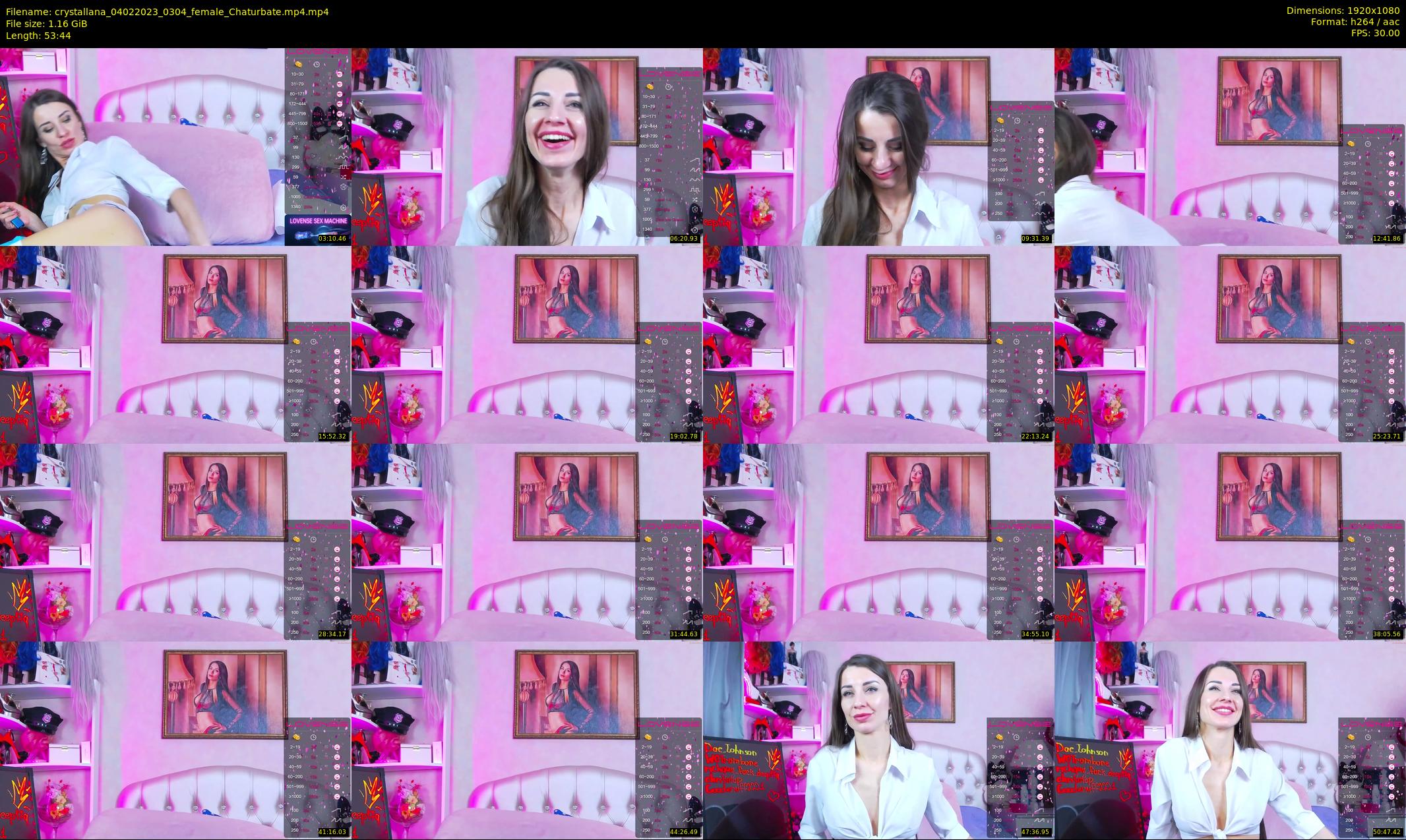 crystallana — 54 minute Chaturbate female cam show recording, 1080p, Feb 4, 2023