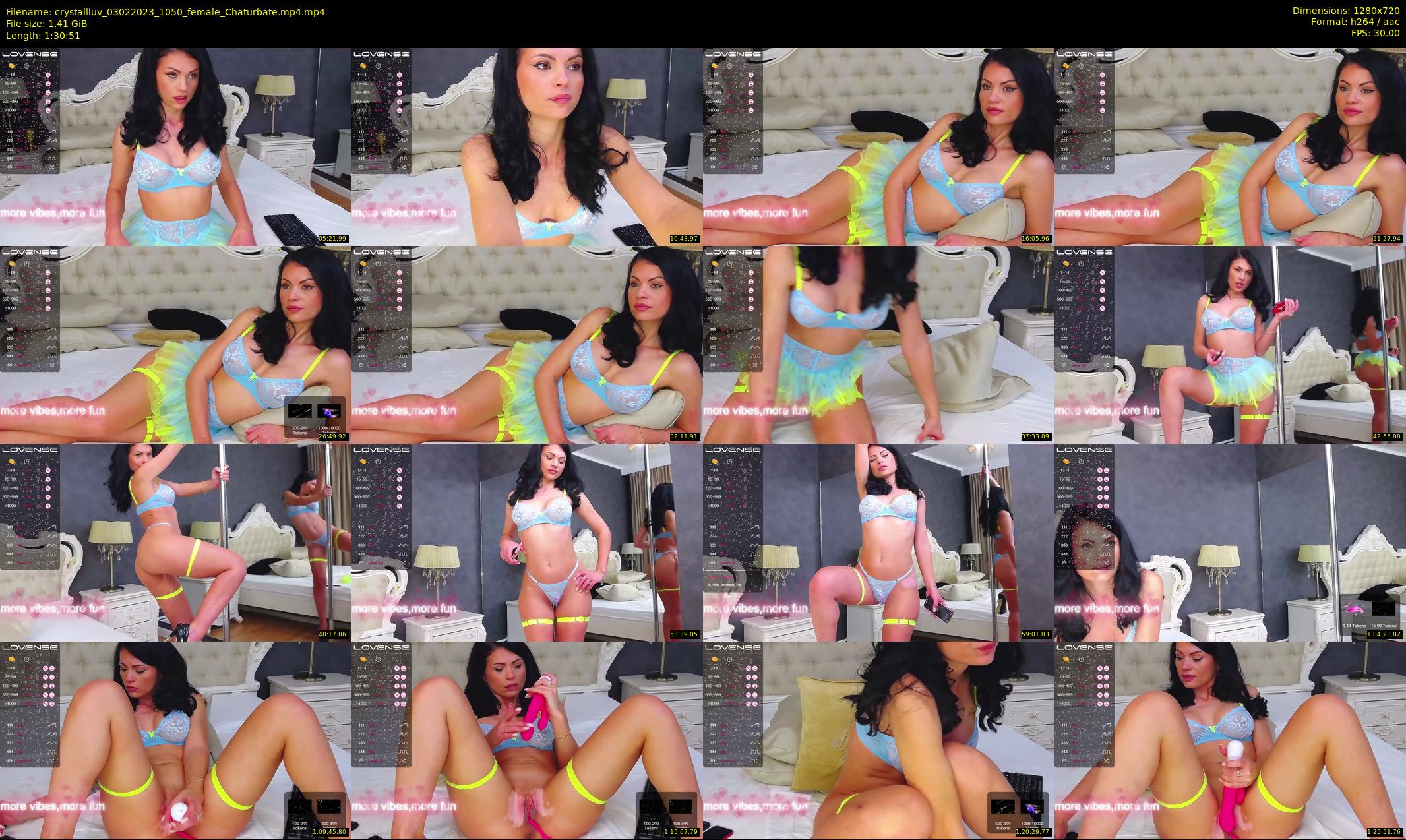 crystallluv — 91 minute Chaturbate female cam show recording, 720p, Feb 3, 2023
