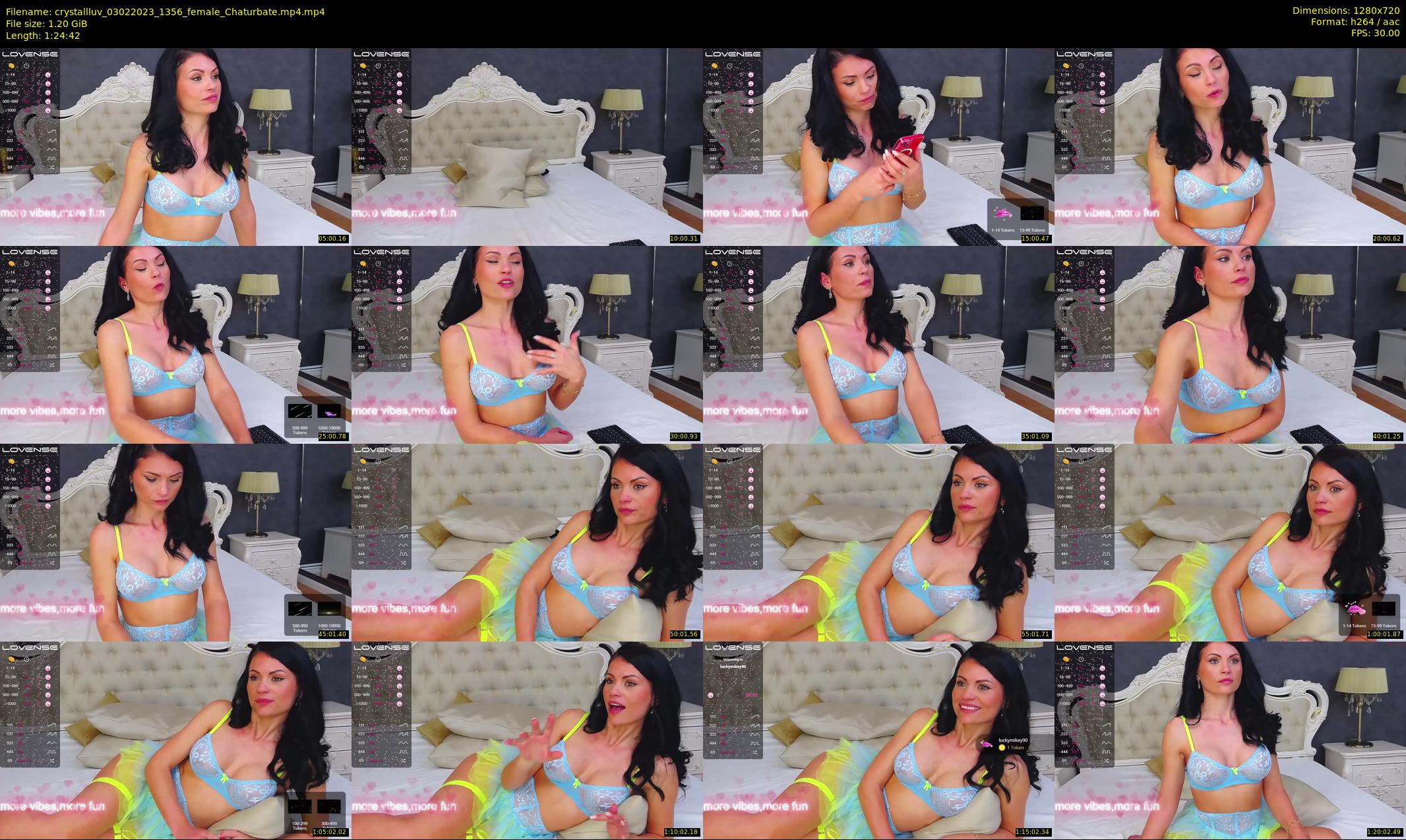 crystallluv — 85 minute Chaturbate female cam show recording, 720p, Feb 3, 2023