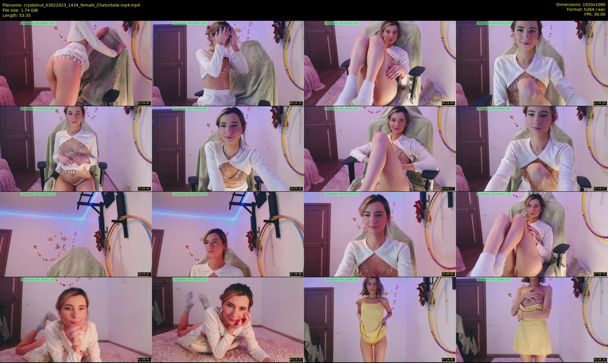 crystalnut — 54 minute Chaturbate female cam show recording, 1080p, Feb 3, 2023