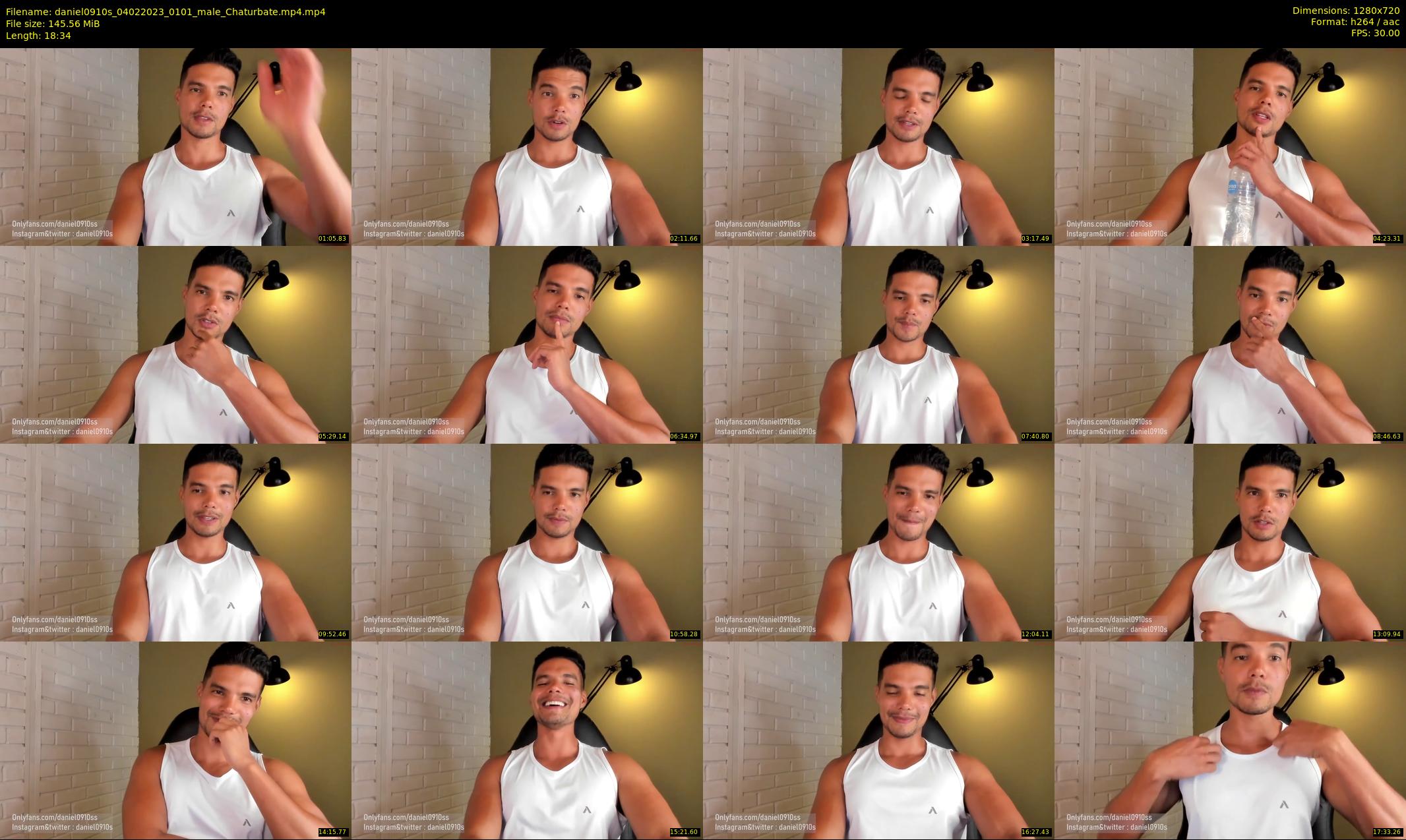 daniel0910s — 19 minute Chaturbate male cam show recording, 720p, Feb 4, 2023