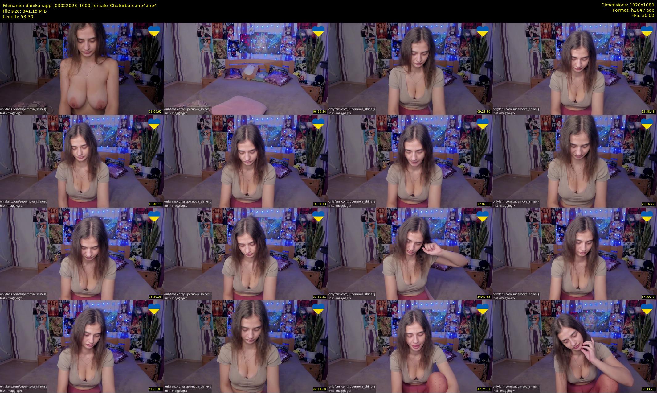 danikanappi — 54 minute Chaturbate female cam show recording, 1080p, Feb 3, 2023