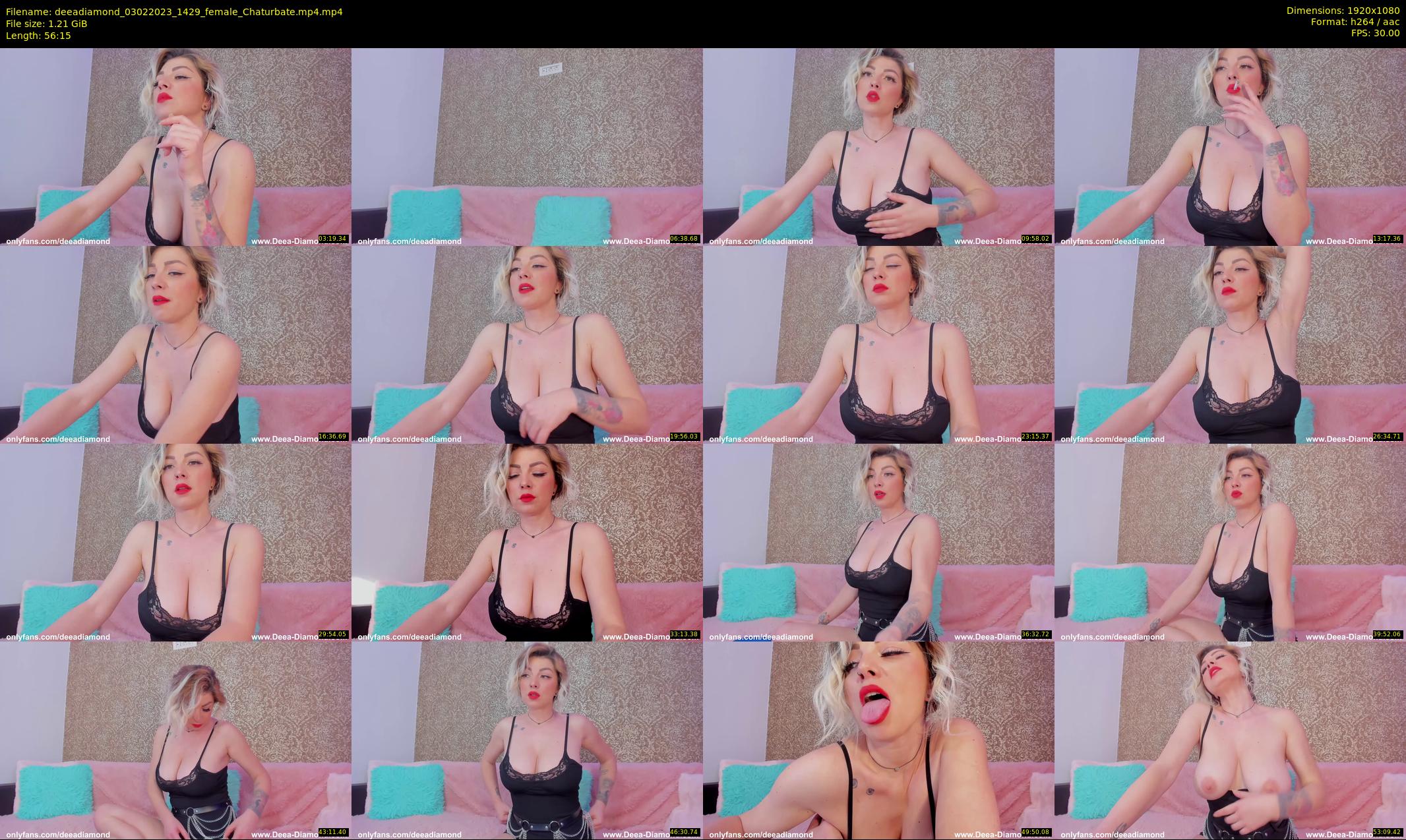 deeadiamond — 57 minute Chaturbate female cam show recording, 1080p, Feb 3, 2023