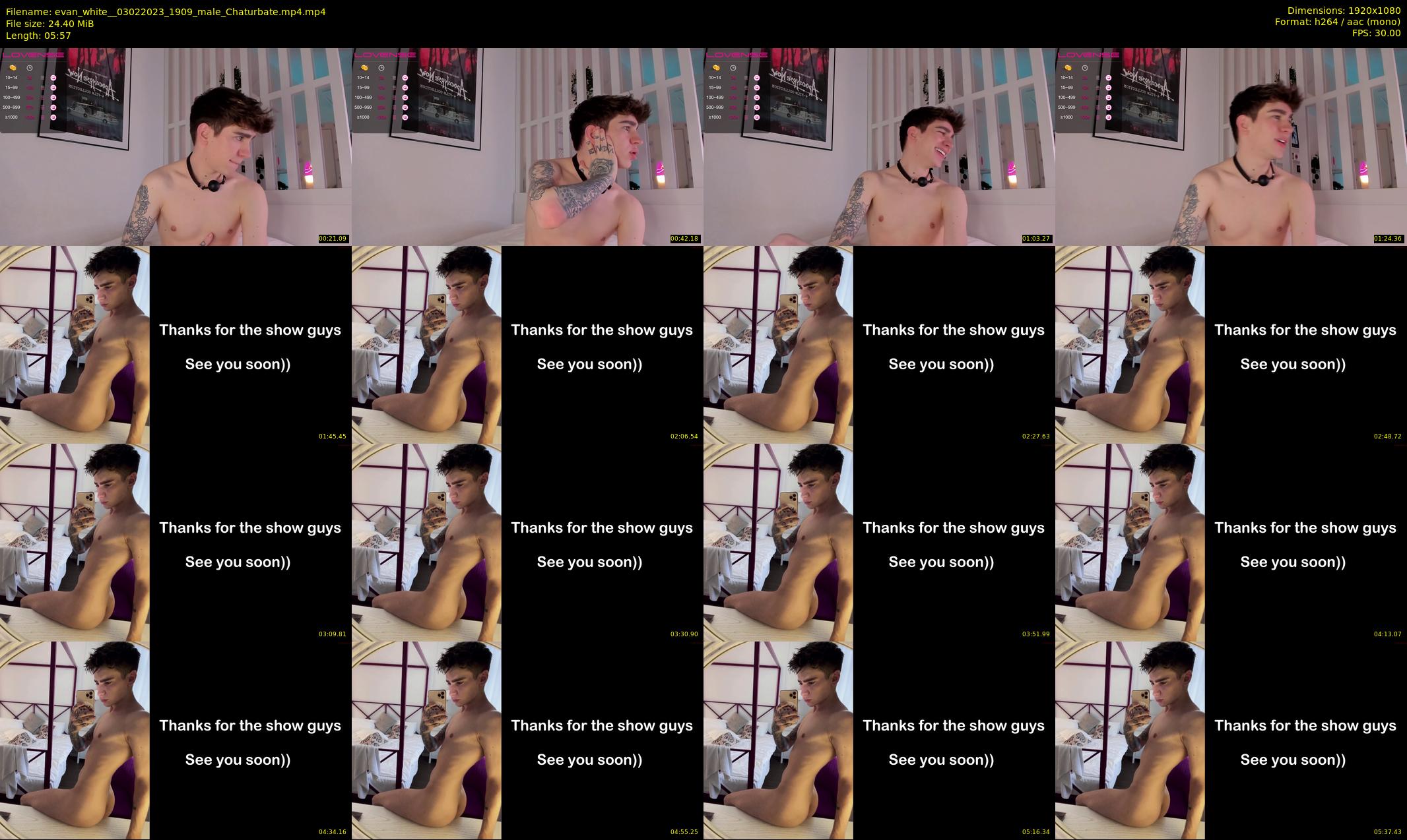 evan_white_ — 6 minute Chaturbate male cam show recording, 1080p, Feb 3, 2023
