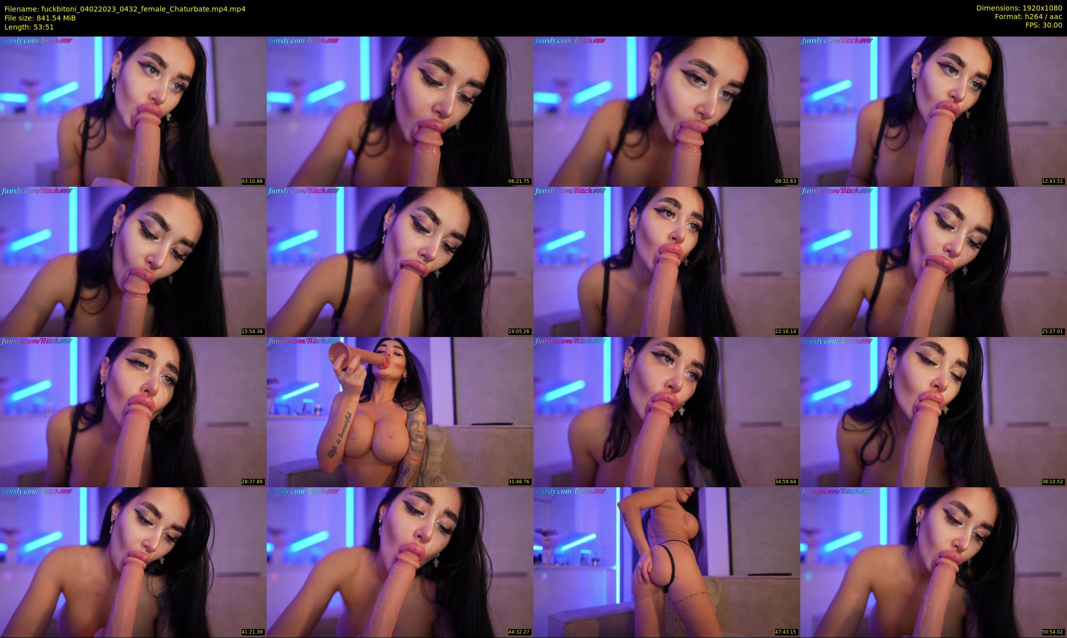 fuckbitoni — 54 minute Chaturbate couple cam show recording, 1080p, Feb 4, 2023