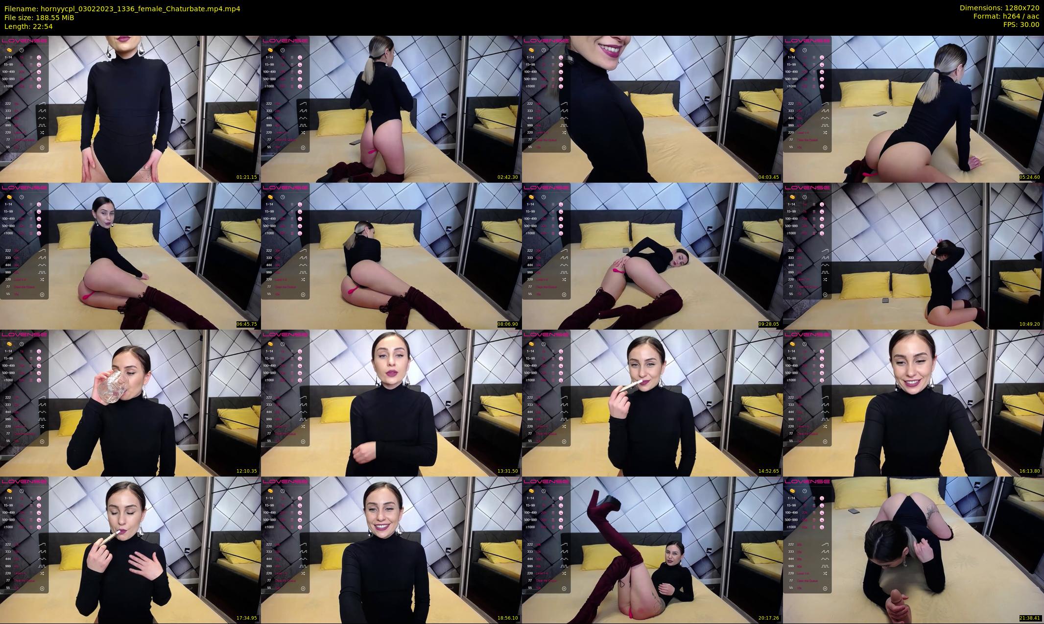 hornyycpl — 23 minute Chaturbate couple cam show recording, 720p, Feb 3, 2023