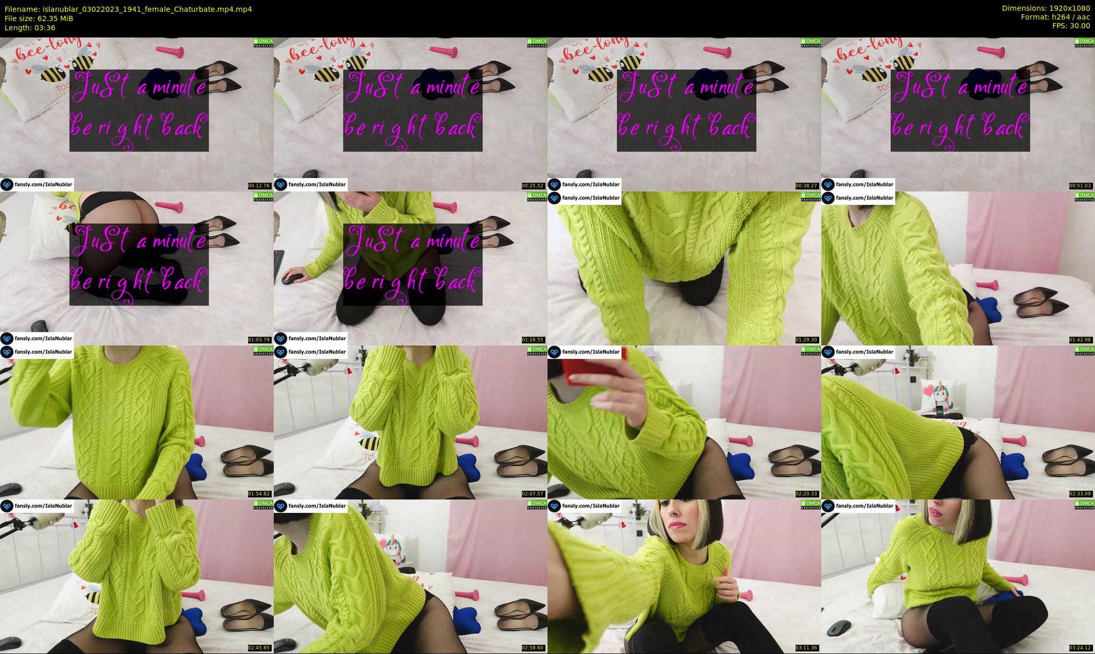 islanublar — 4 minute Chaturbate female cam show recording, 1080p, Feb 3, 2023