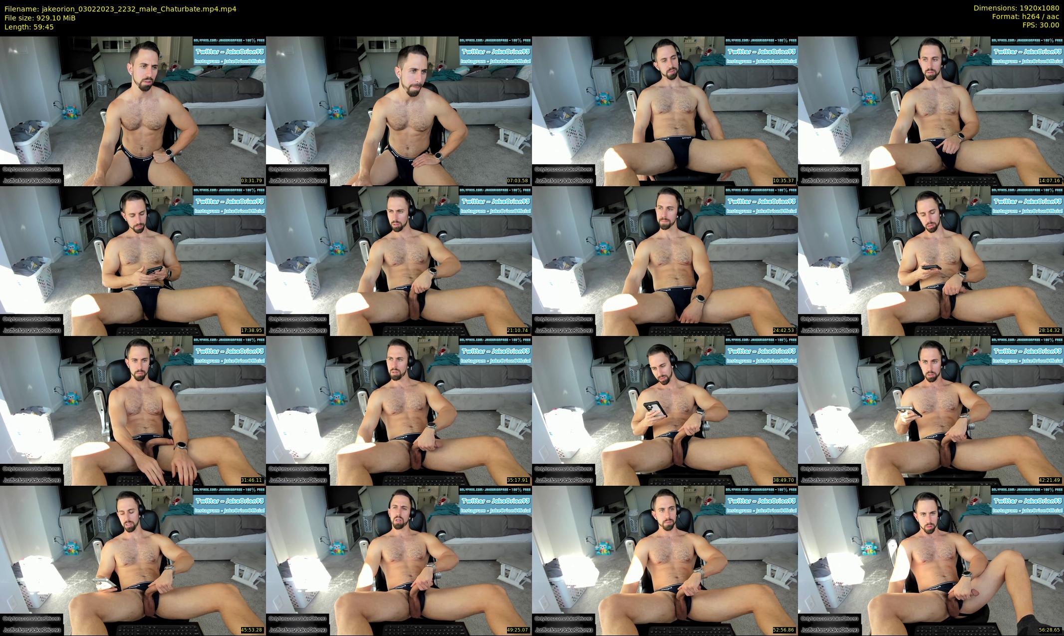 jakeorion — 60 minute Chaturbate male cam show recording, 1080p, Feb 3, 2023