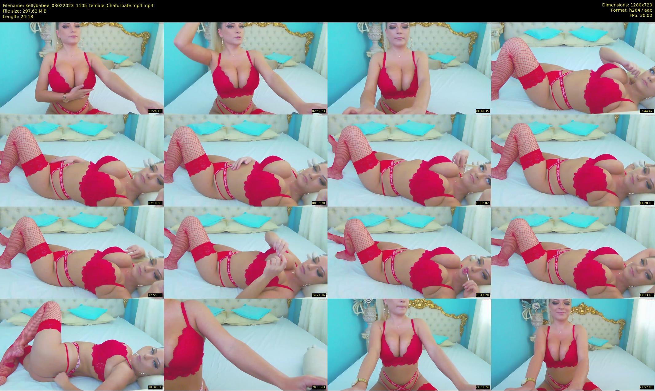 kellybabee — 25 minute Chaturbate female cam show recording, 720p, Feb 3, 2023
