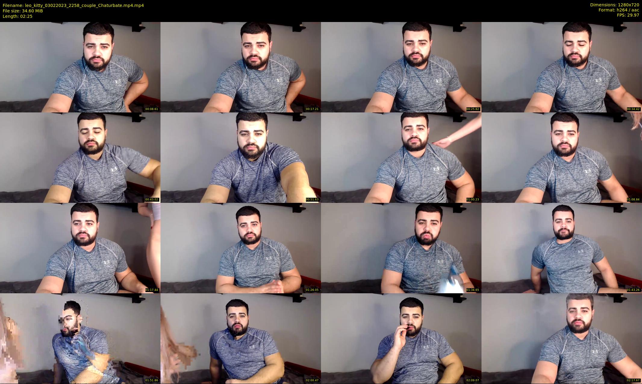 leo_kitty — 3 minute Chaturbate couple cam show recording, 720p, Feb 3, 2023