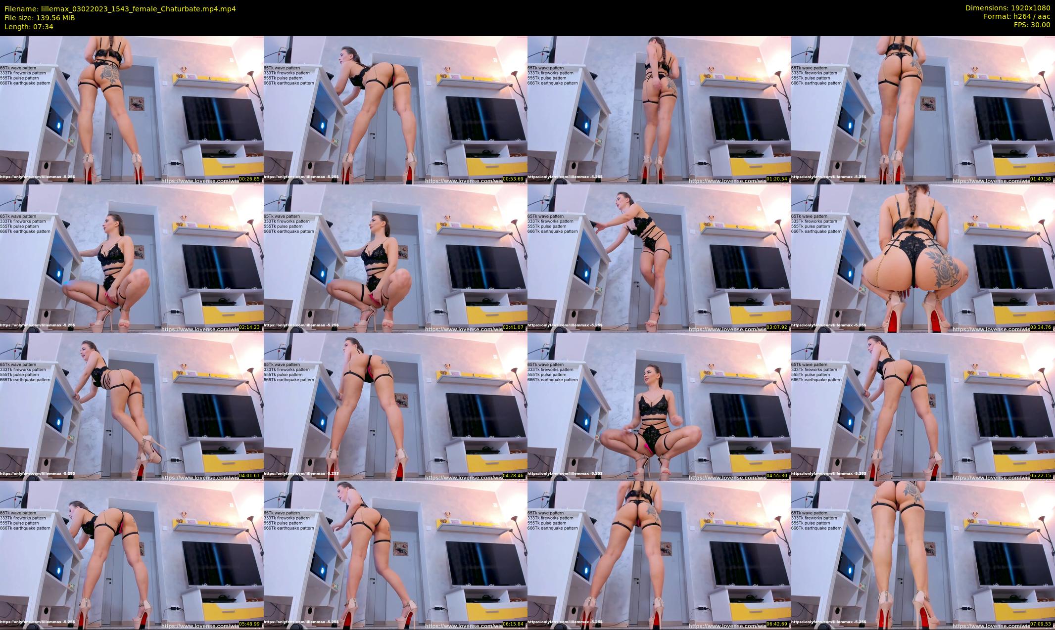 lillemax — 8 minute Chaturbate female cam show recording, 1080p, Feb 3, 2023
