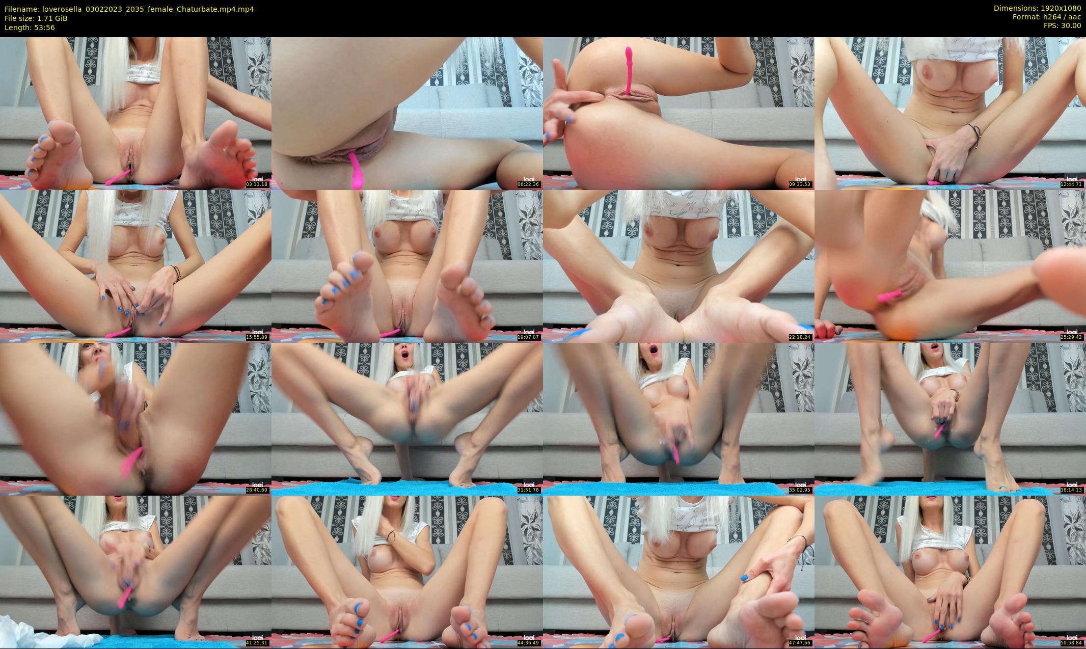 loverosella — 54 minute Chaturbate female cam show recording, 1080p, Feb 3, 2023