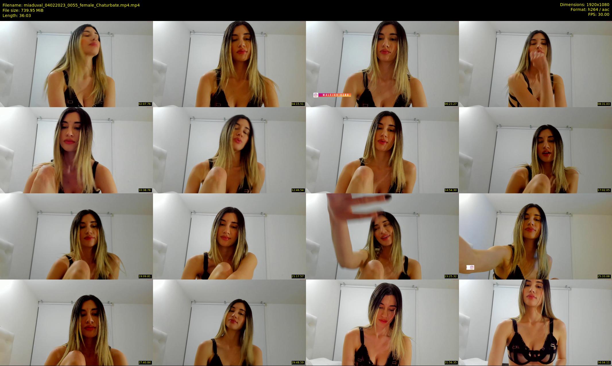 miaduval — 37 minute Chaturbate female cam show recording, 1080p, Feb 4, 2023