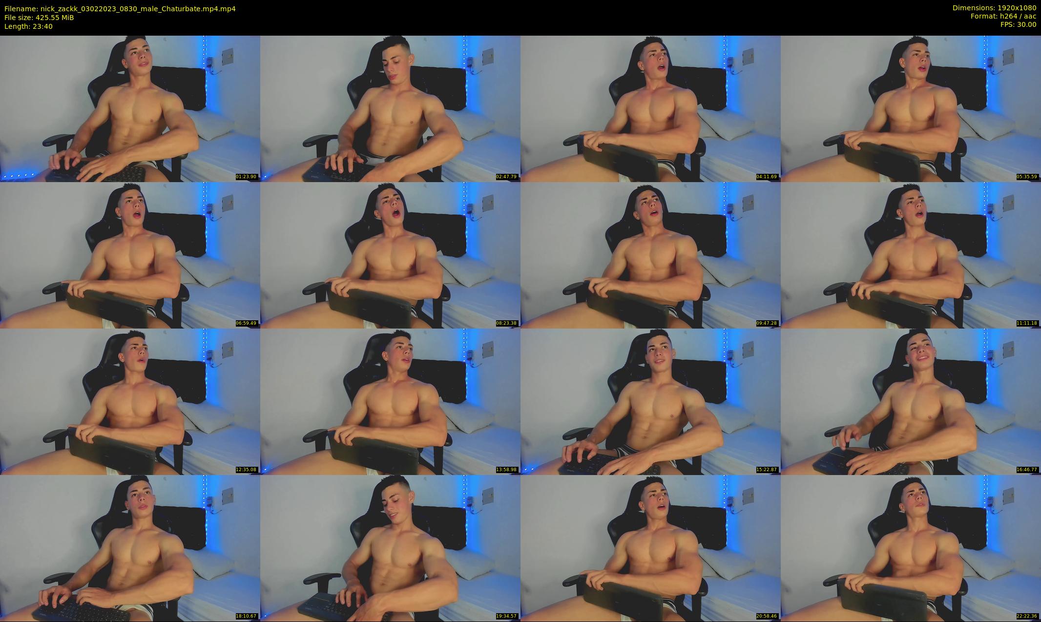 nick_zackk — 24 minute Chaturbate male cam show recording, 1080p, Feb 3, 2023