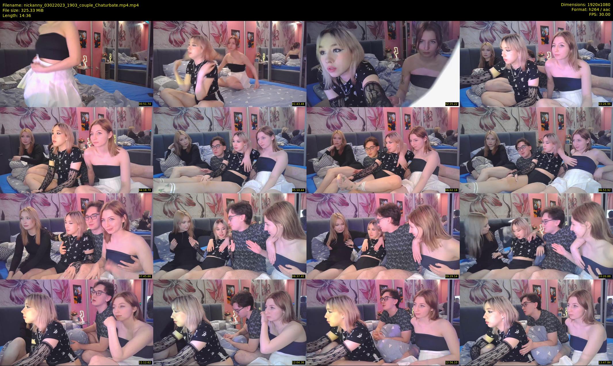 nickanny — 15 minute Chaturbate couple cam show recording, 1080p, Feb 3, 2023
