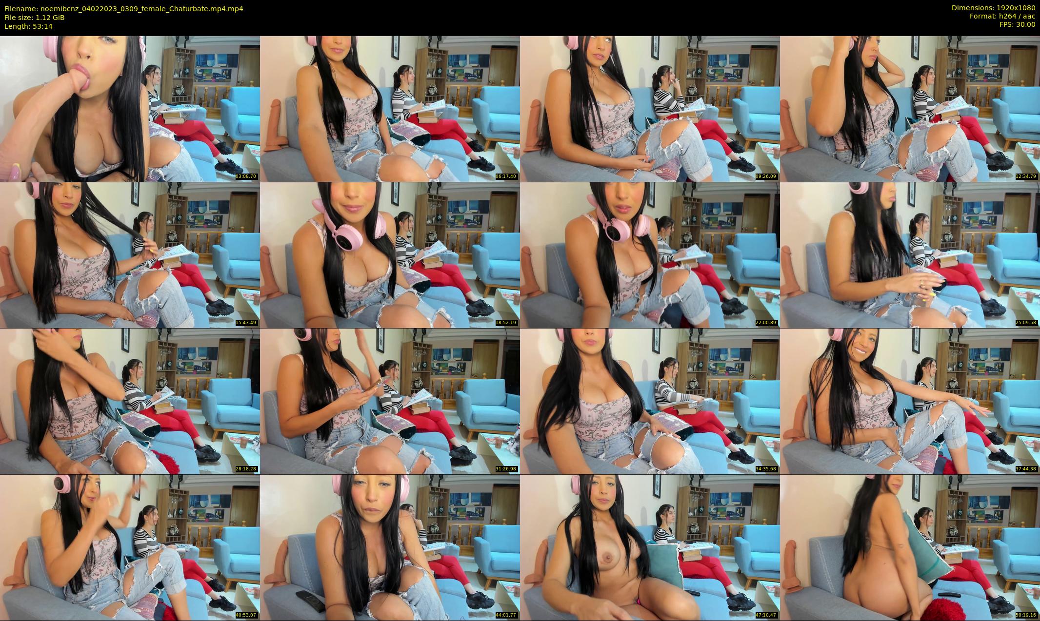 noemibcnz — 54 minute Chaturbate couple cam show recording, 1080p, Feb 4, 2023