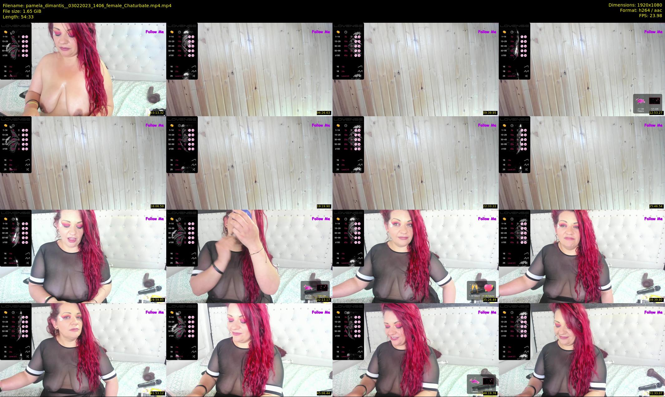 pamela_dimantis_ — 55 minute Chaturbate female cam show recording, 1080p, Feb 3, 2023