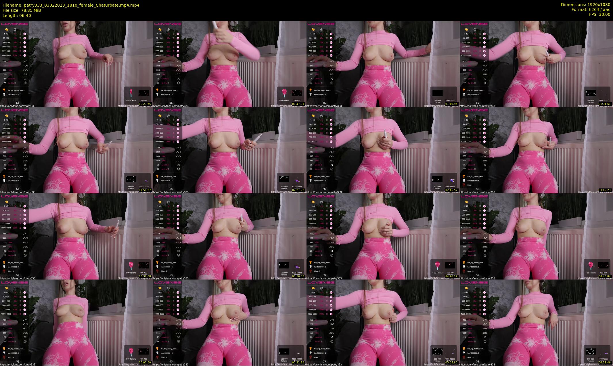 patry333 — 7 minute Chaturbate female cam show recording, 1080p, Feb 3, 2023